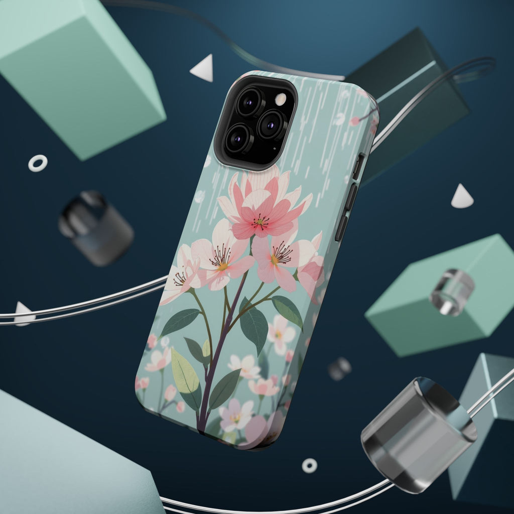 iPhone Mint And Blush Spring Shower Bloom Slim iPhone Everyday Designer · iPhone