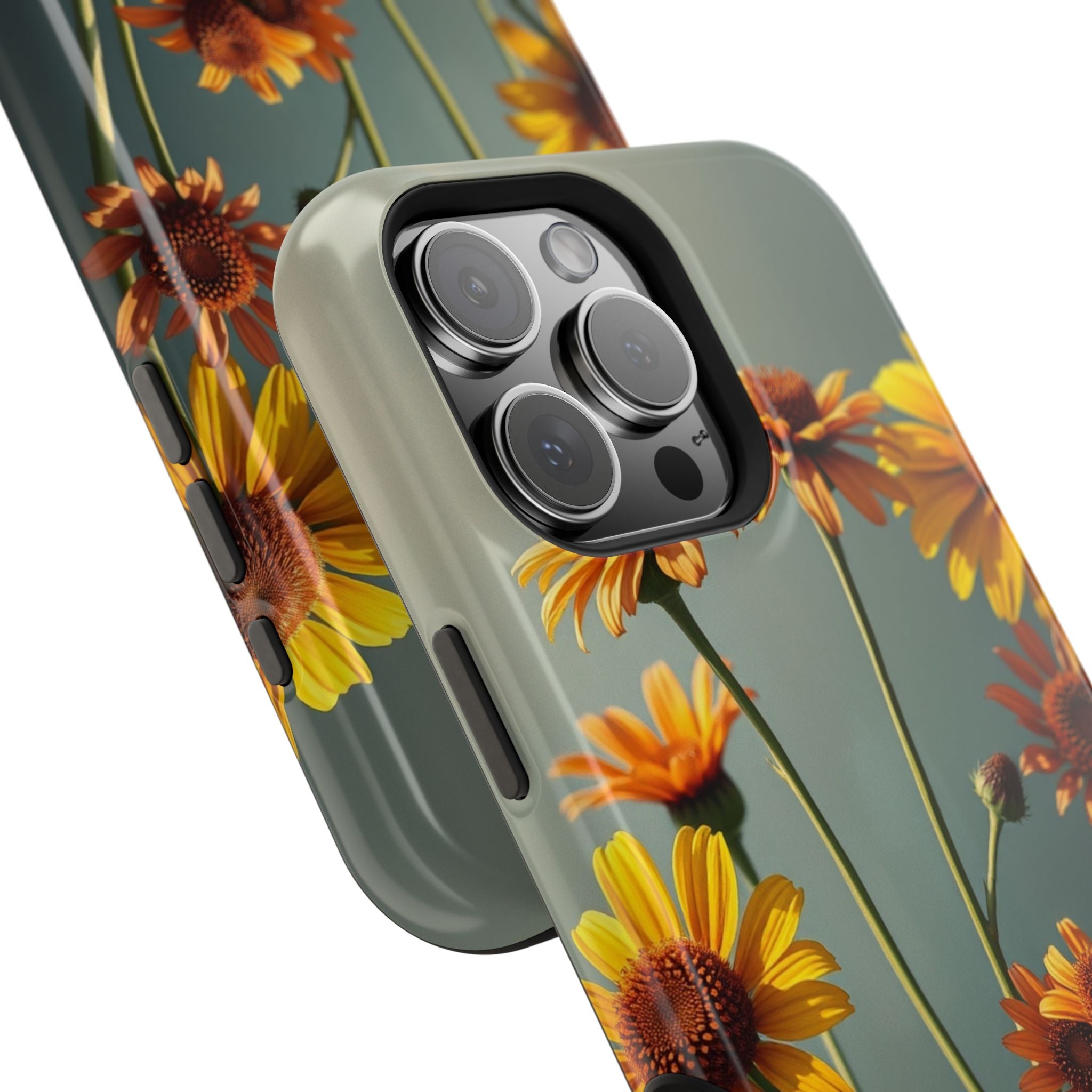 iPhone Mustard And Rust Wildflower Bunch Slim Everyday iPhone Designer · iPhone