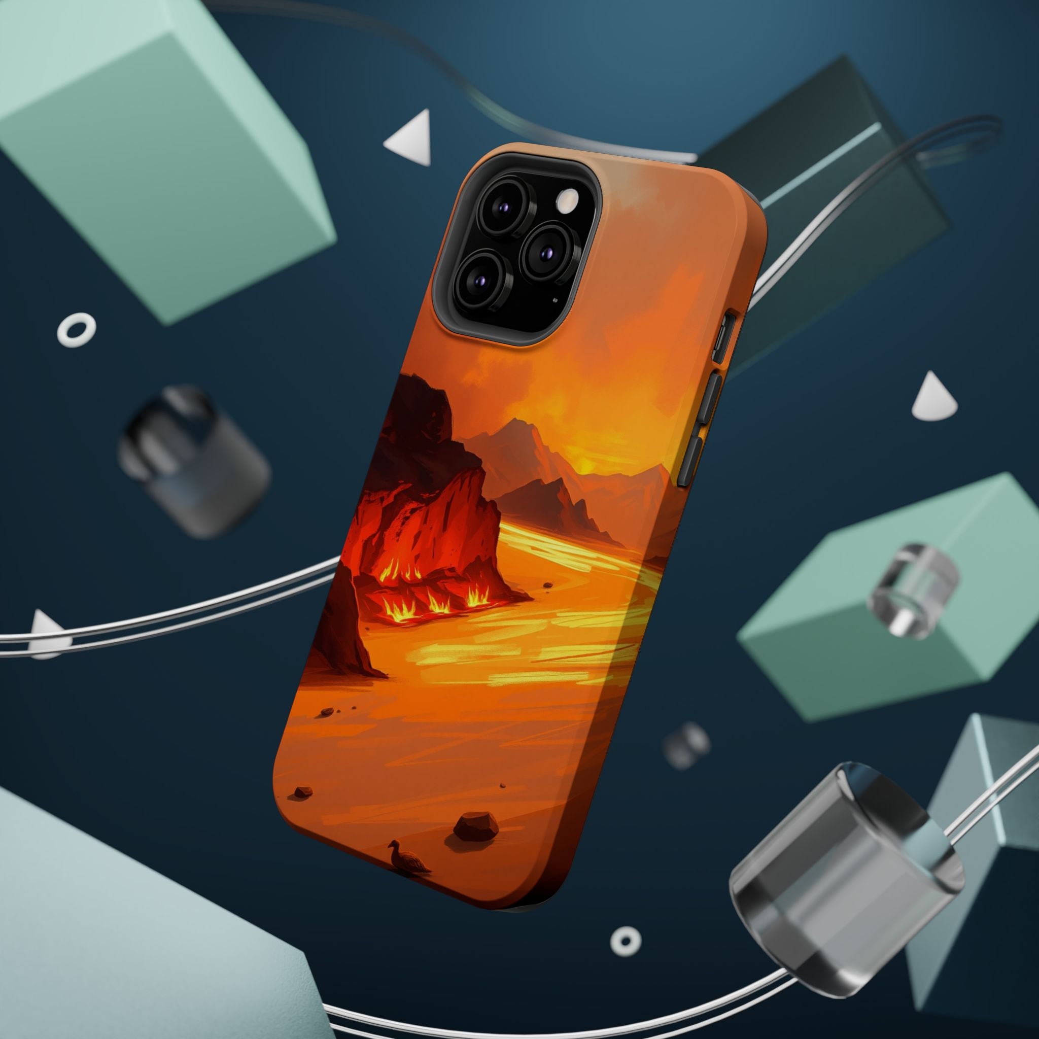 iPhone Burnt Orange And Sand Wildfire Glow Slim iPhone Everyday · iPhone Case