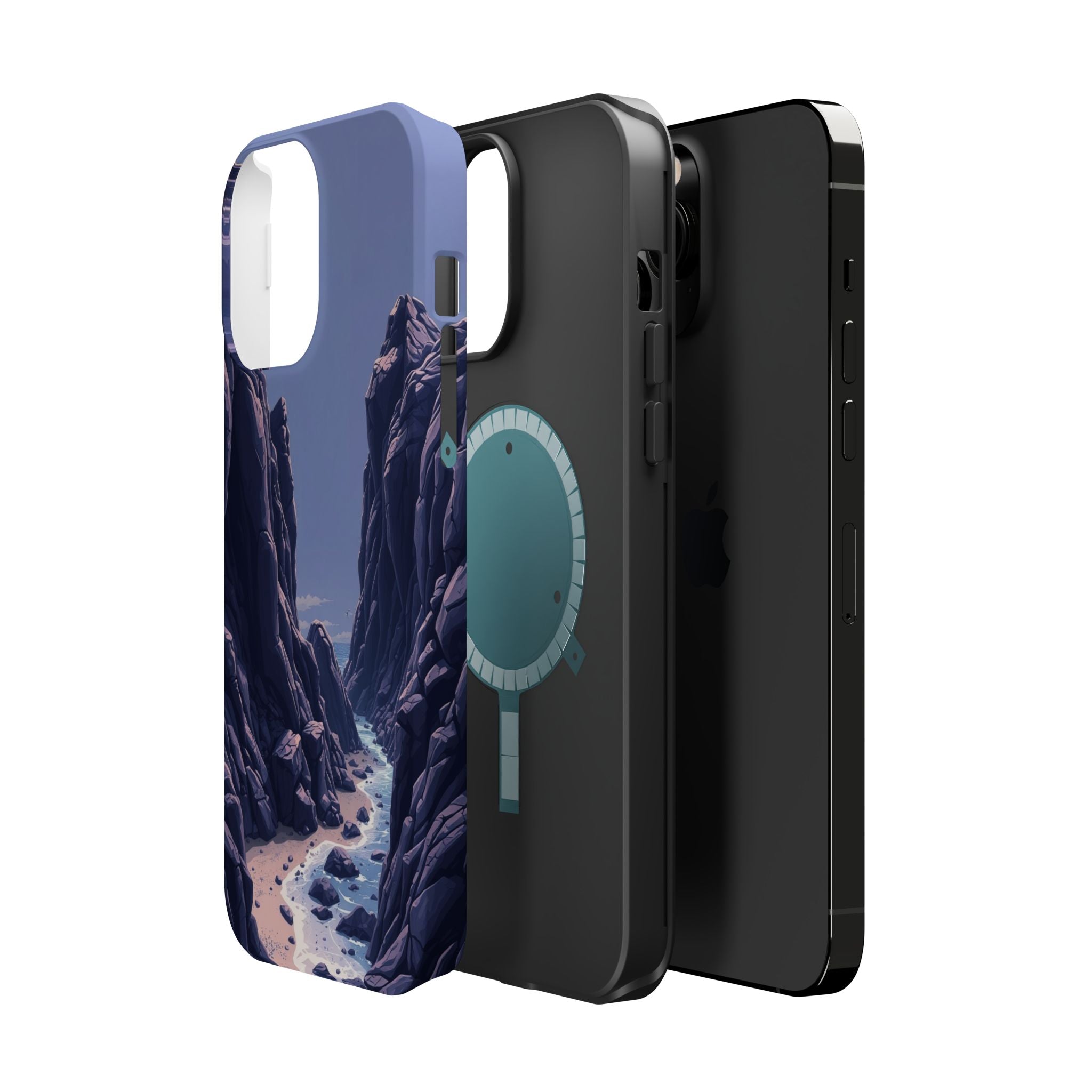 iPhone Rocky Coastline Mystic Art Bold Modern Everyday Snap Case · iPhone Case