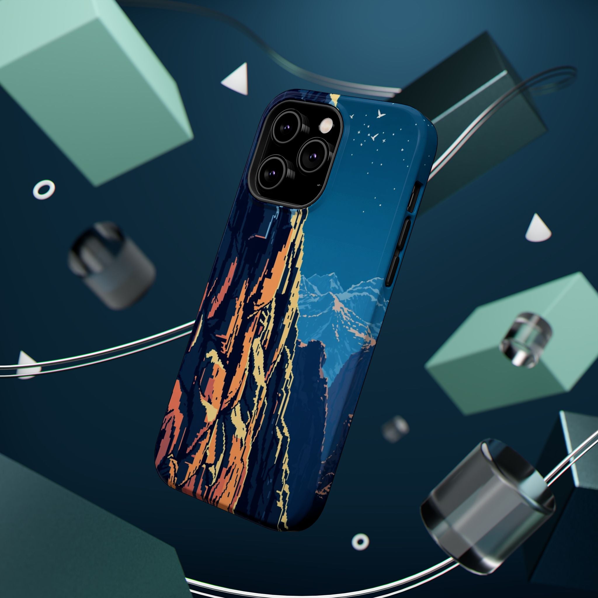 iPhone Midnight Blue And Silver Canyon Wall Slim iPhone Everyday · iPhone Case