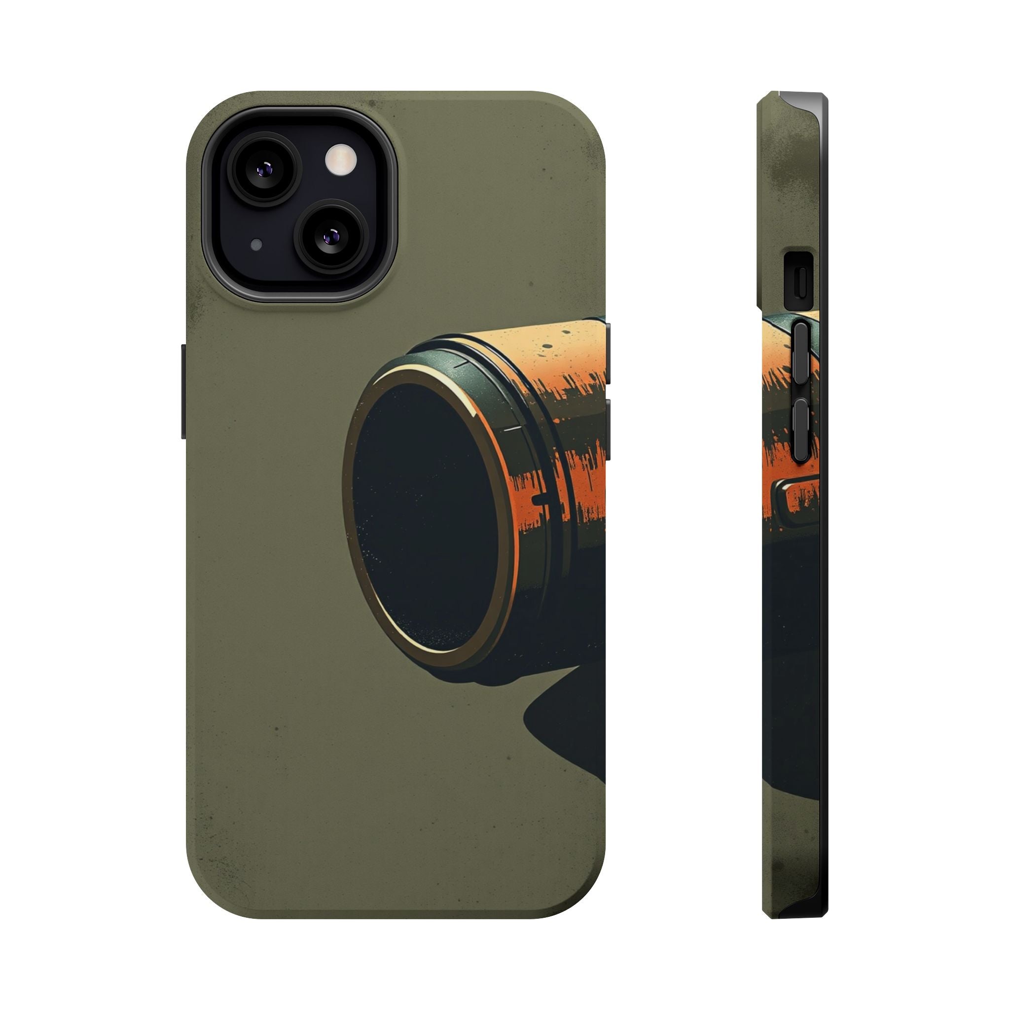 iPhone Charcoal And Copper Vintage Postcard Slim Everyday Designer Case · iPhone