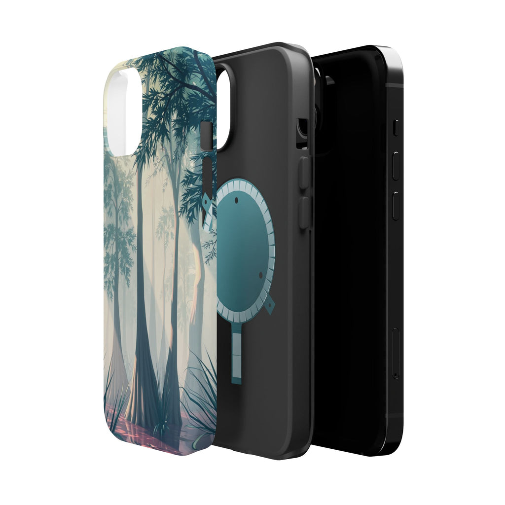 iPhone Mint And Blush Cypress Swamp Slim Everyday Designer Case · iPhone Case