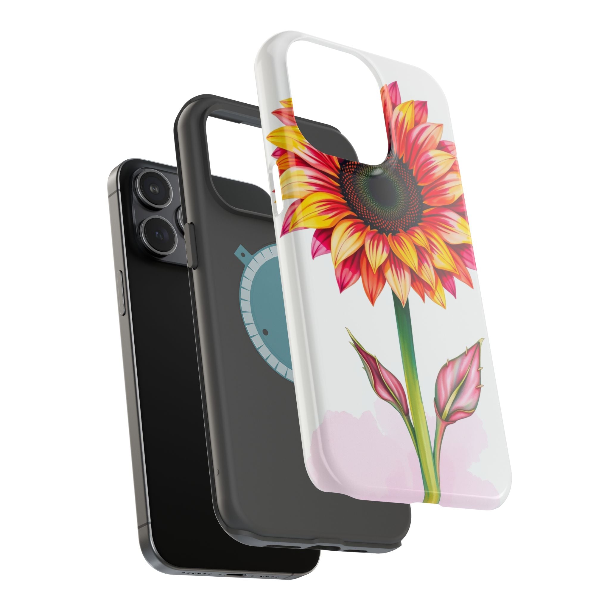 iPhone Sunflower Pop Vibrant Watercolor Slim Snap Case · iPhone Case