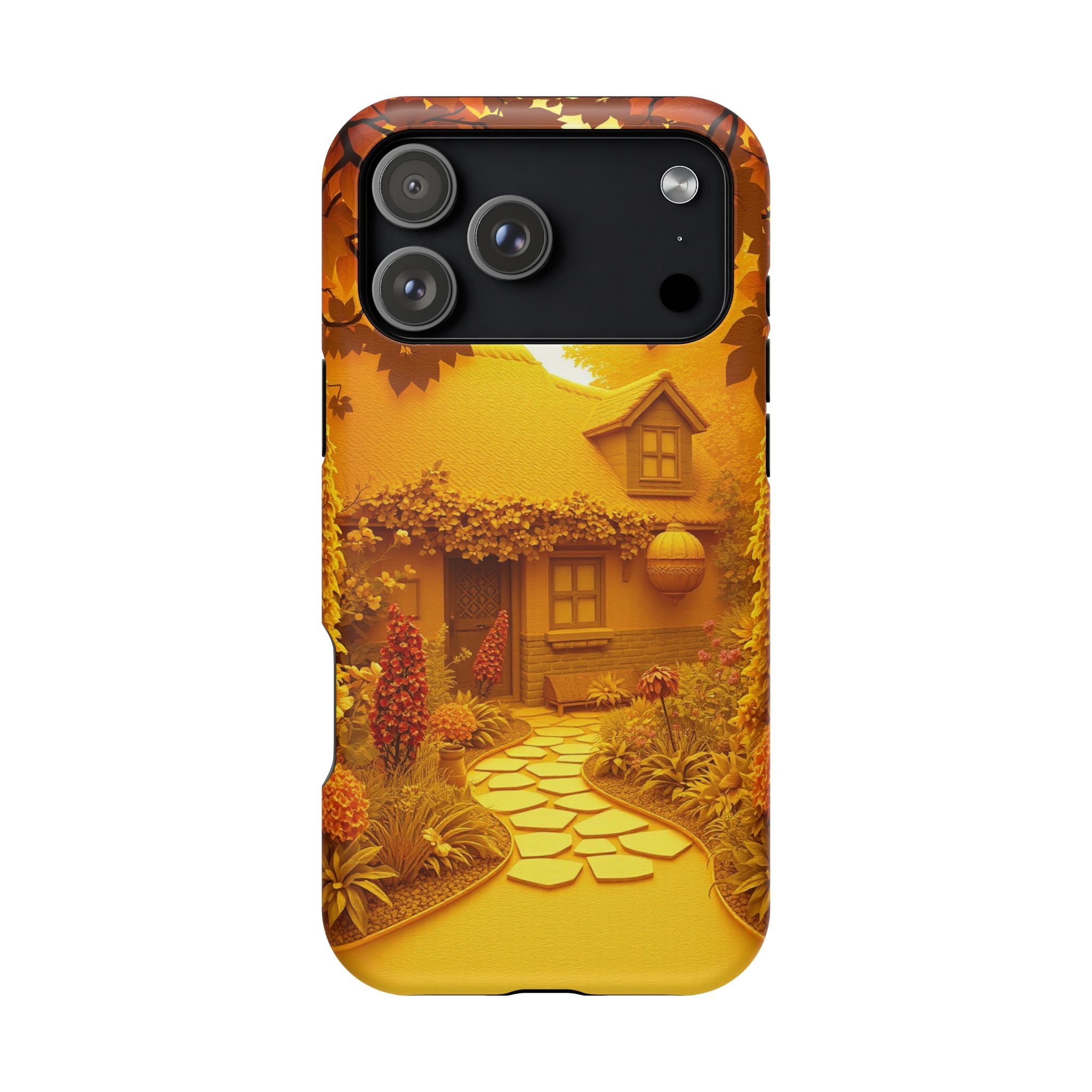 iPhone Vibrant Cottage Garden Design Slim Everyday Designer Case · iPhone Case