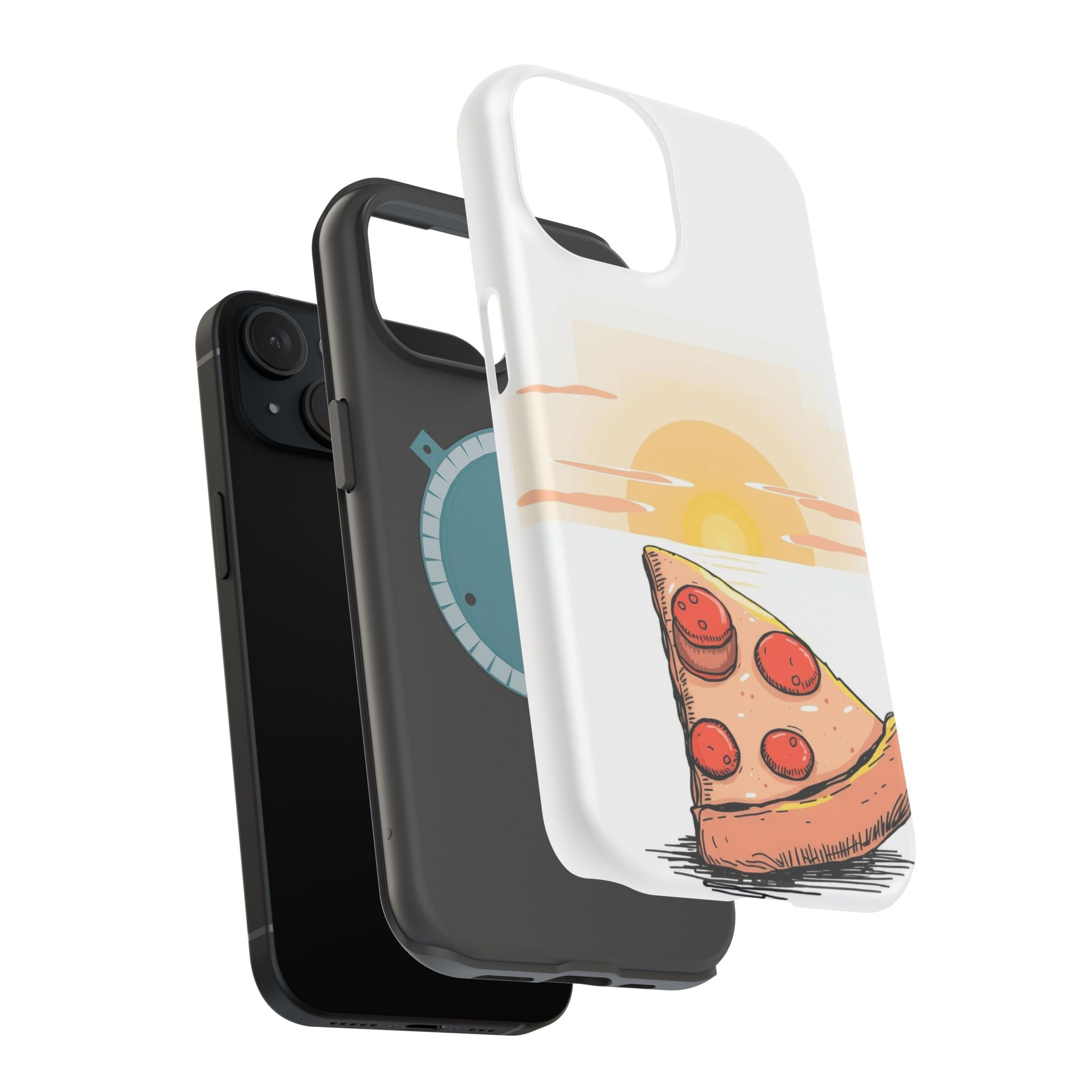iPhone Earthy Pizza Slice Sunset Design Slim Everyday Designer Case · iPhone Cas