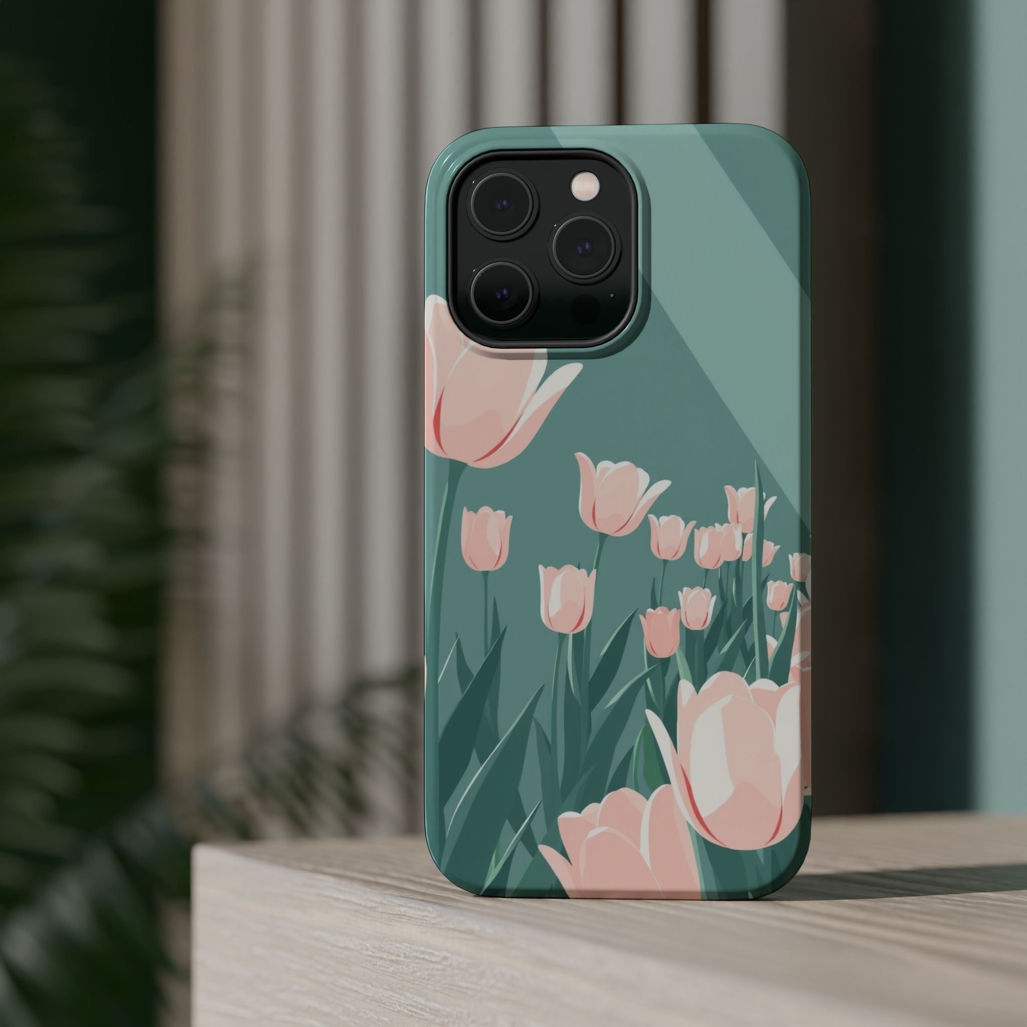 iPhone Tulip Row Enchanted Art Slim Everyday Designer Case · iPhone Case