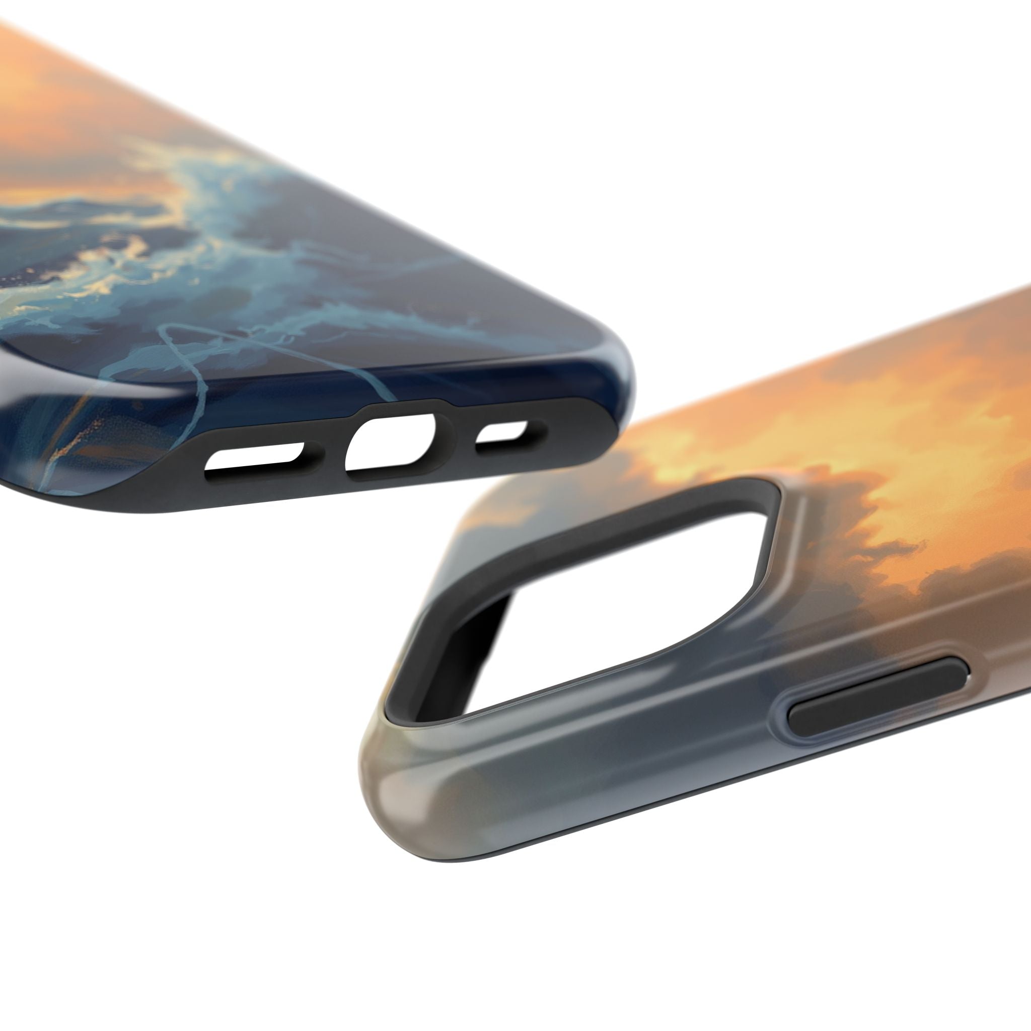 iPhone Sunset Amber And Peach Storm at Sea Slim iPhone Everyday · iPhone Case
