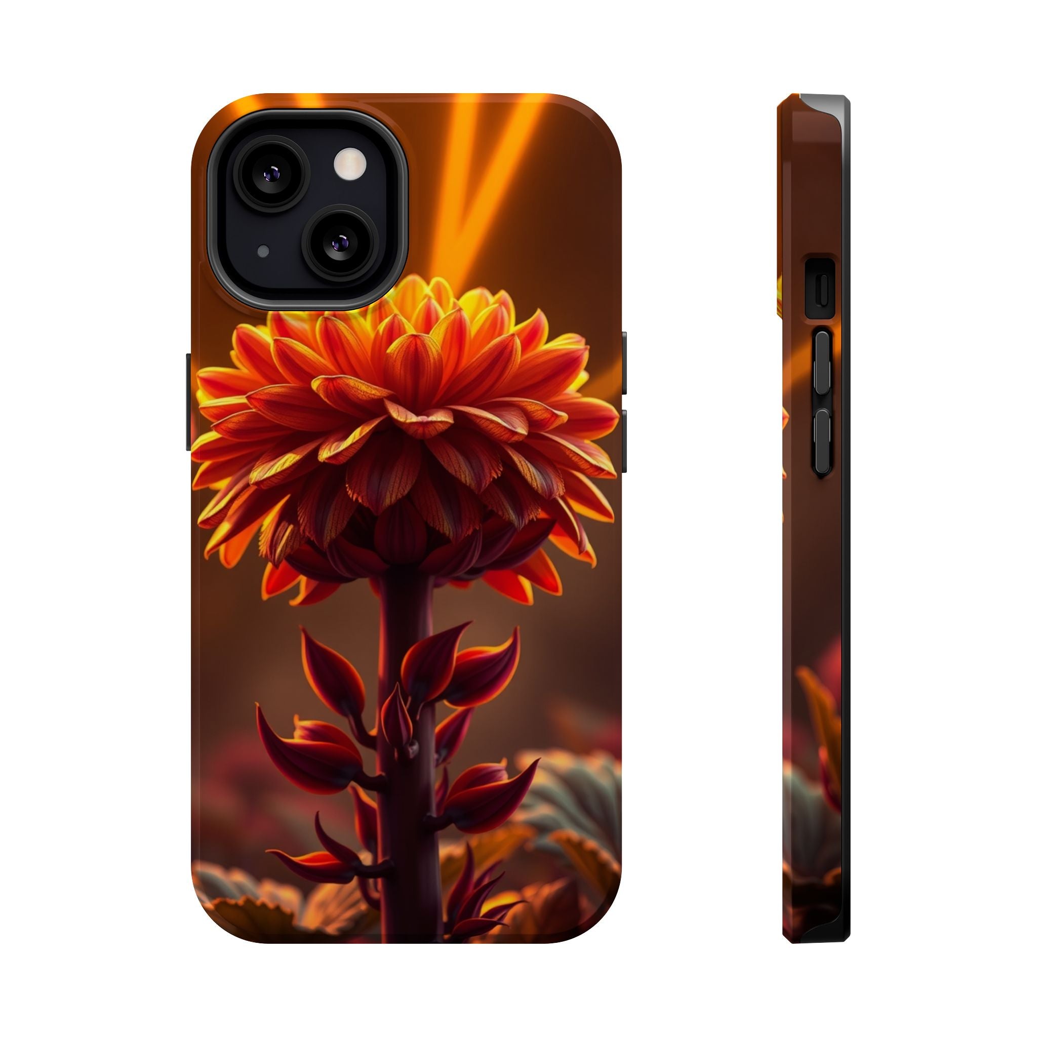 iPhone Mustard And Rust Ranunculus Stack Slim Everyday iPhone Designer · iPhone