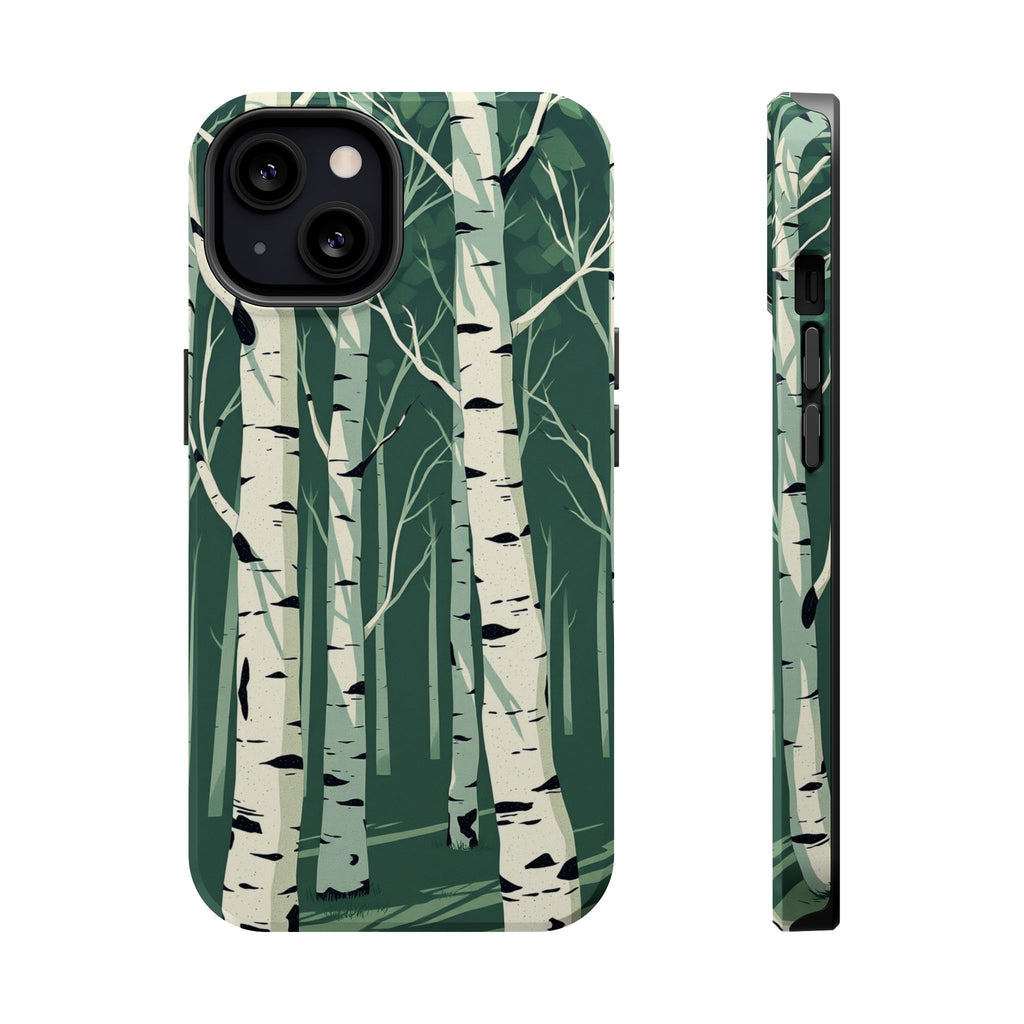 iPhone Birch Grove Abstract Geometric Slim Everyday Designer Case · iPhone Case