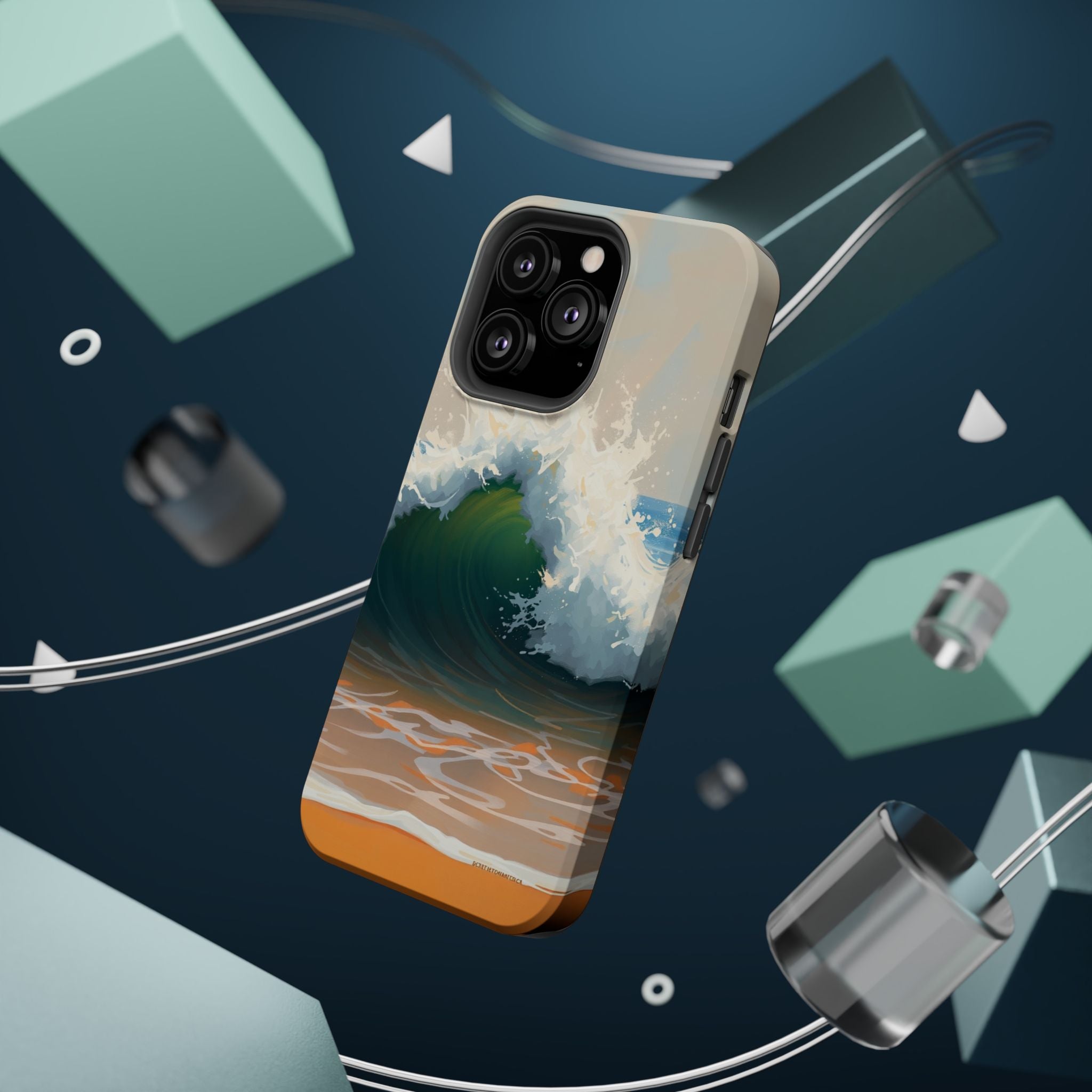 iPhone Radiant Ocean Wave Crash Design Slim Everyday Designer Case · iPhone Case