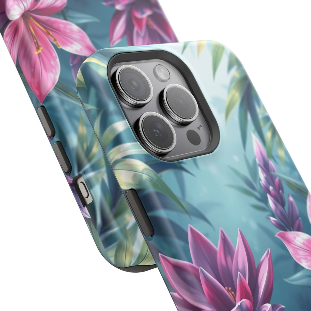 iPhone Indigo And Violet Jungle Floral Slim Everyday Designer Case · iPhone Case