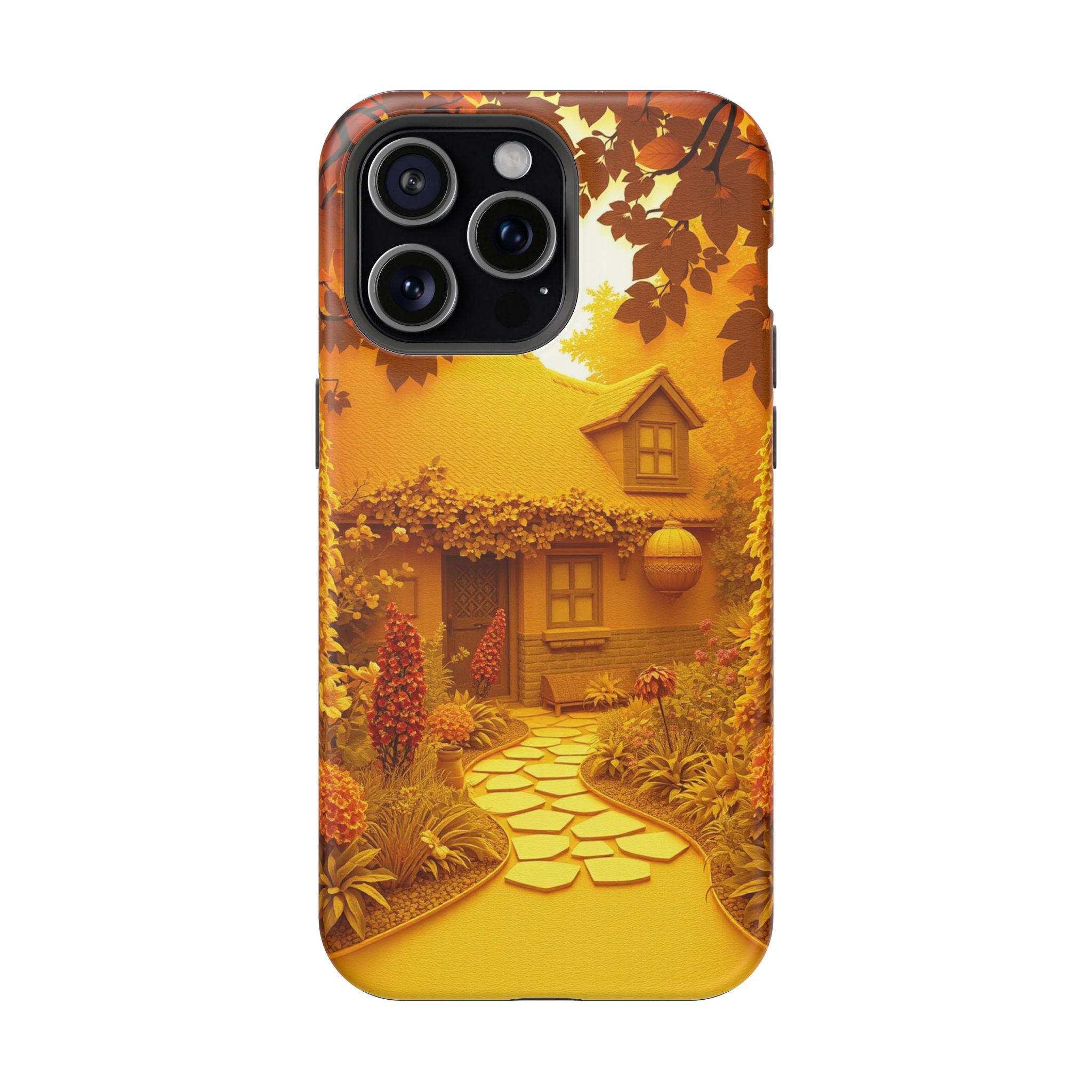 iPhone Vibrant Cottage Garden Design Slim Everyday Designer Case · iPhone Case