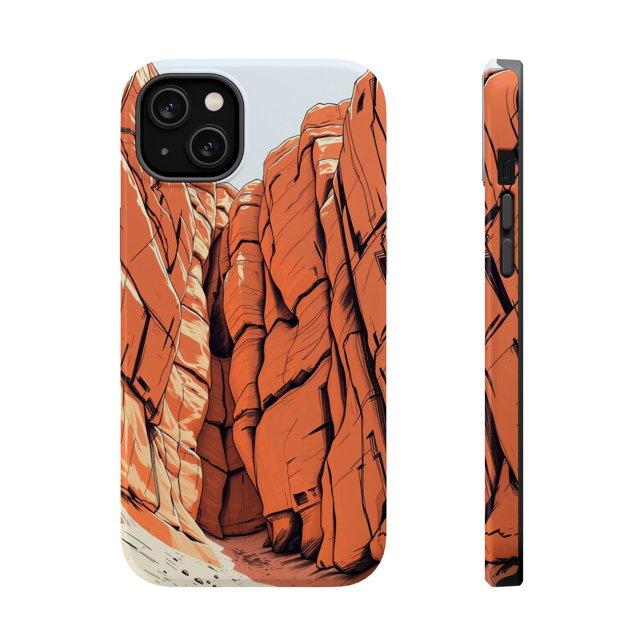 iPhone Burnt Orange And Sand Canyon Wall Slim Everyday iPhone Designer · iPhone