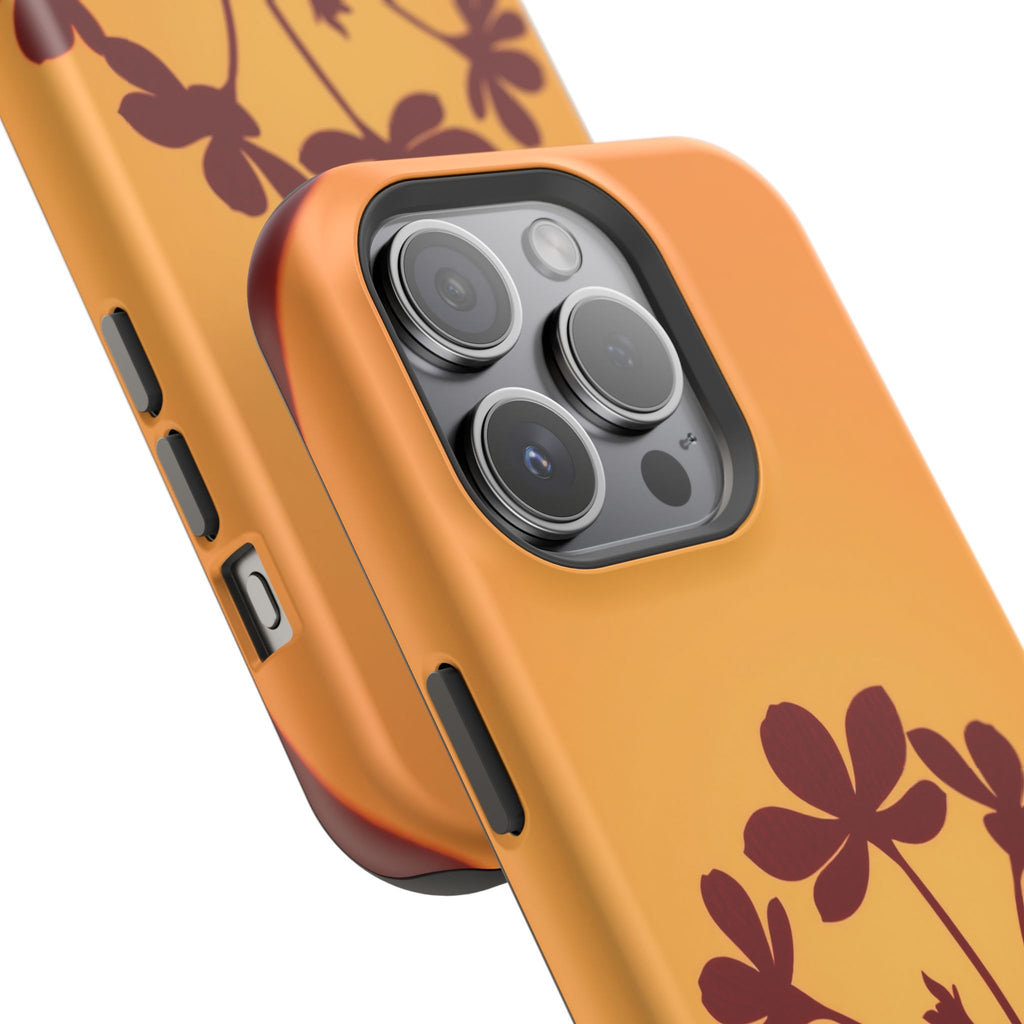 iPhone Floral Silhouette Electric Art Slim Everyday Designer Case · iPhone Case