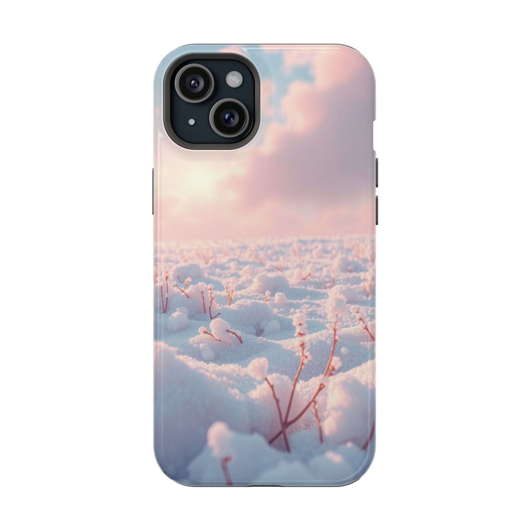iPhone Snow Field Enchanted Art 13 Bold Modern Everyday Snap Case · iPhone Case