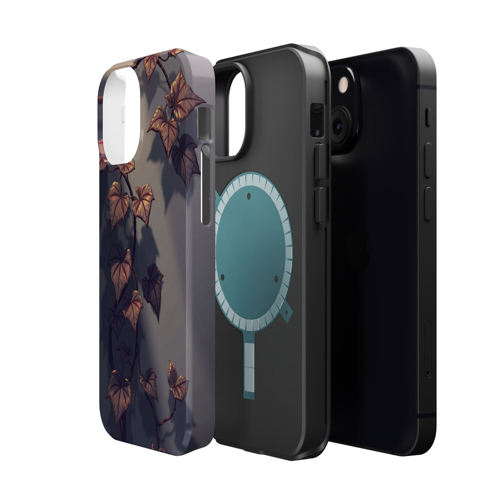 iPhone Charcoal And Copper Art Nouveau Vine Soft iPhone 13 Finish · iPhone Case