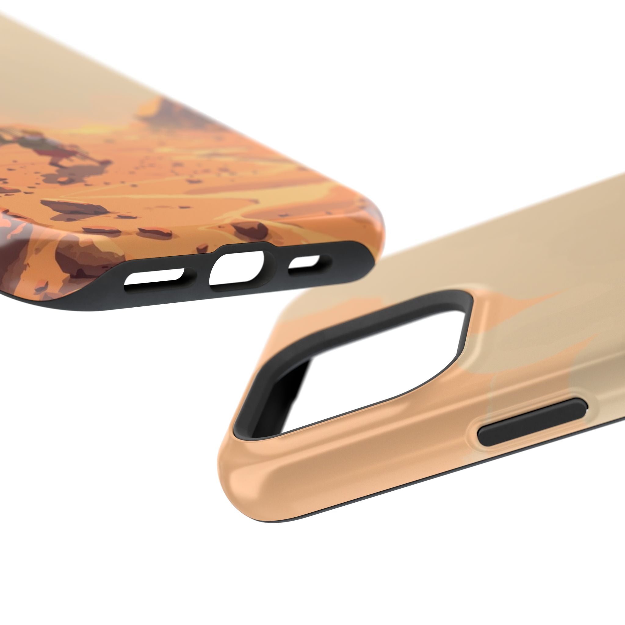 iPhone Burnt Orange And Sand Barely Surviving Slim Everyday Designer Case · iPho