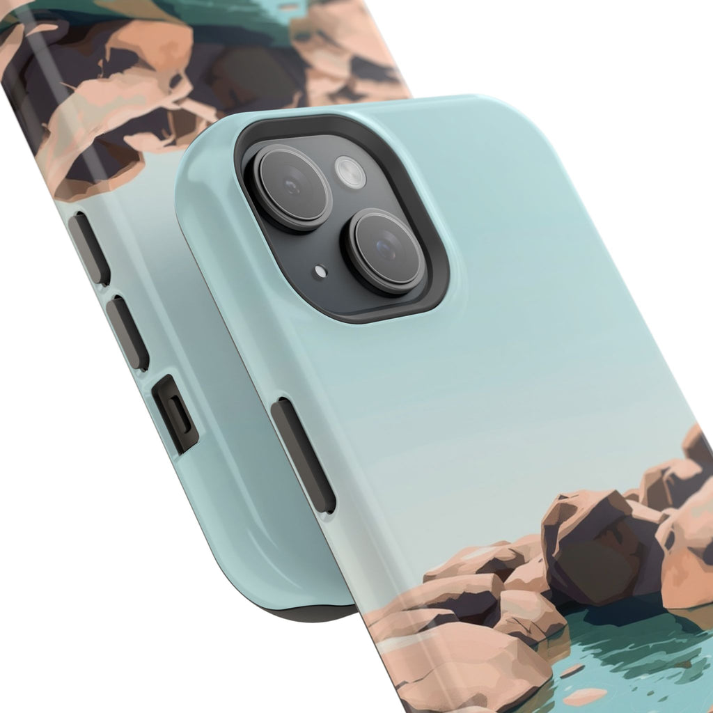 iPhone Tidal Pool Oil Painting Impressionist Slim iPhone Everyday · iPhone Case