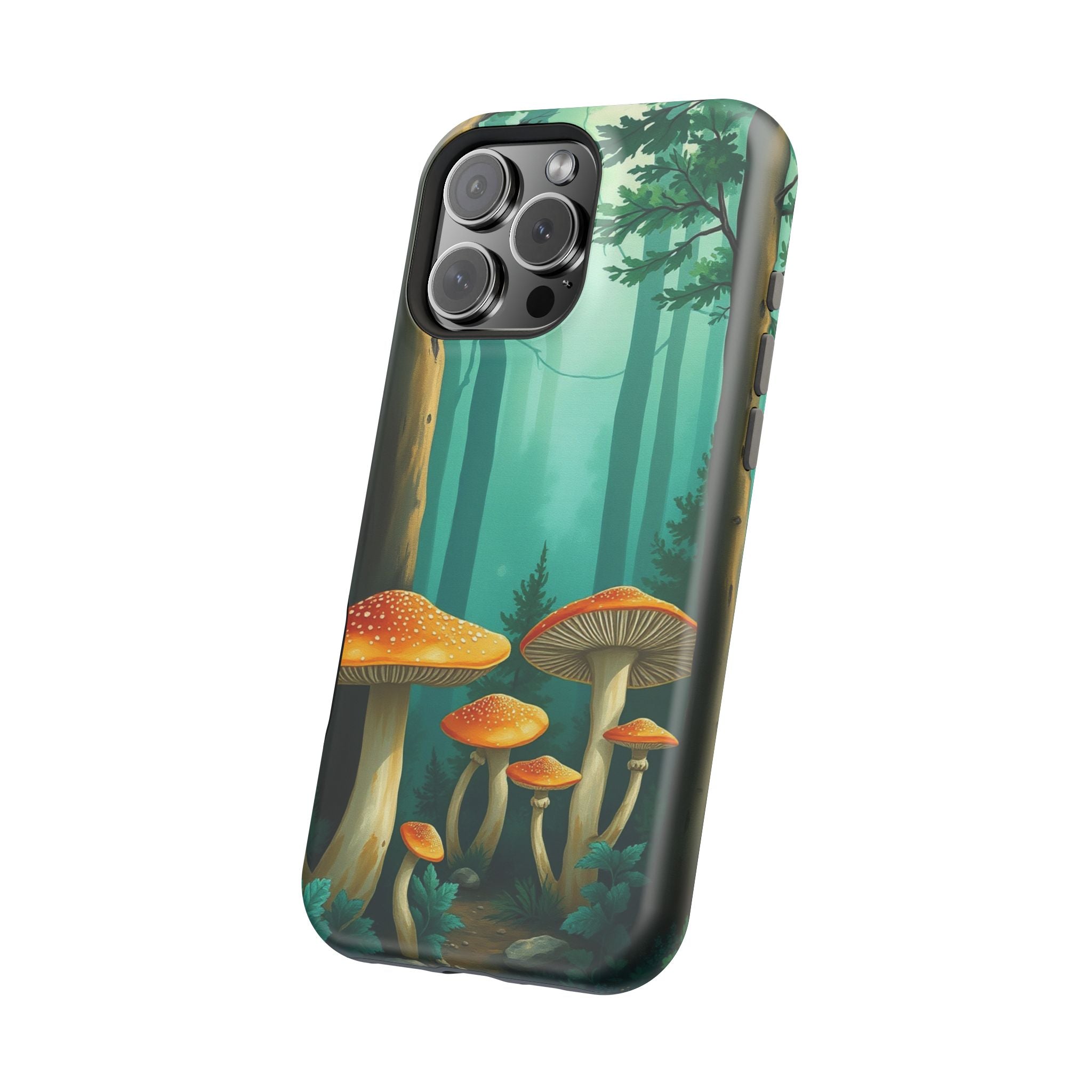 iPhone Mushroom Forest Oil Painting Impressionist iPhone Clean Minimal · iPhone