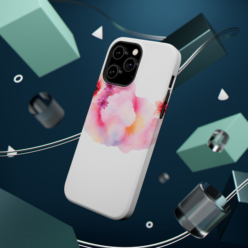 iPhone Pastel Floral Cloud Vibrant Watercolor Carry Case Slim Snap Case · iPhone