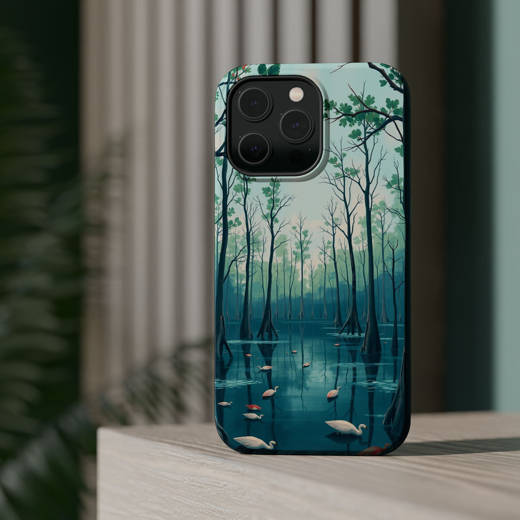 iPhone Cypress Swamp Electric Art Bold Modern Everyday Snap Case · iPhone Case