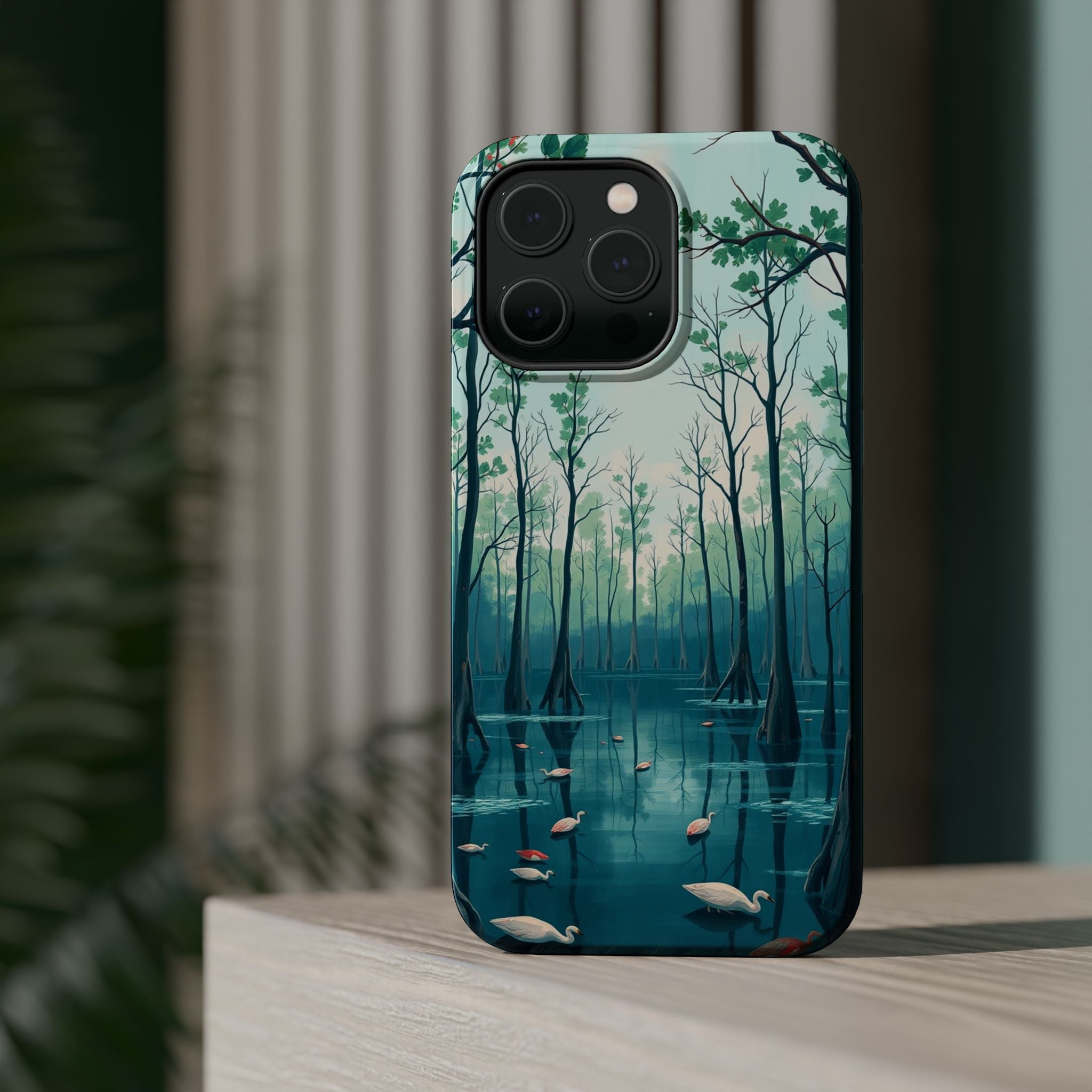 iPhone Cypress Swamp Electric Art Bold Modern Everyday Snap Case · iPhone Case