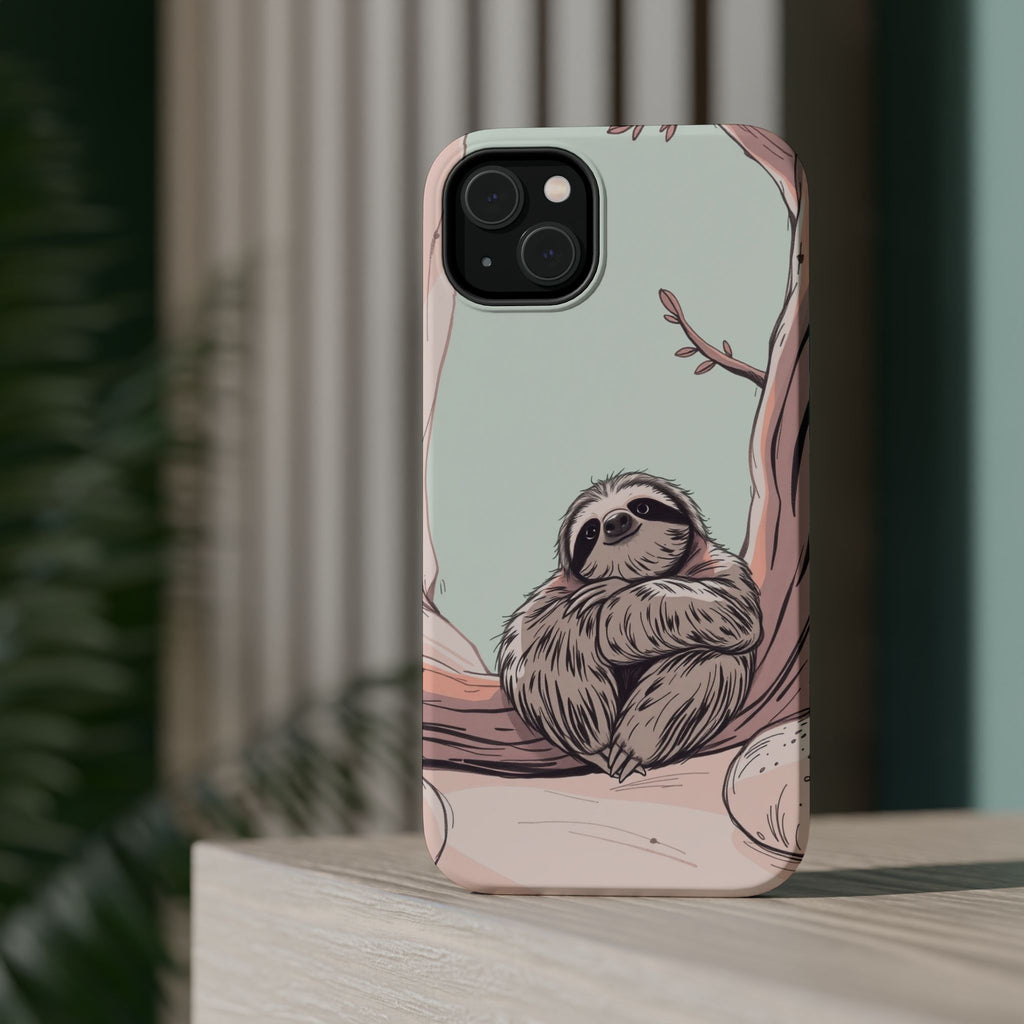 iPhone Cozy Sloth Mode Hand-Drawn Sketch Slim Everyday Designer Case · iPhone Ca