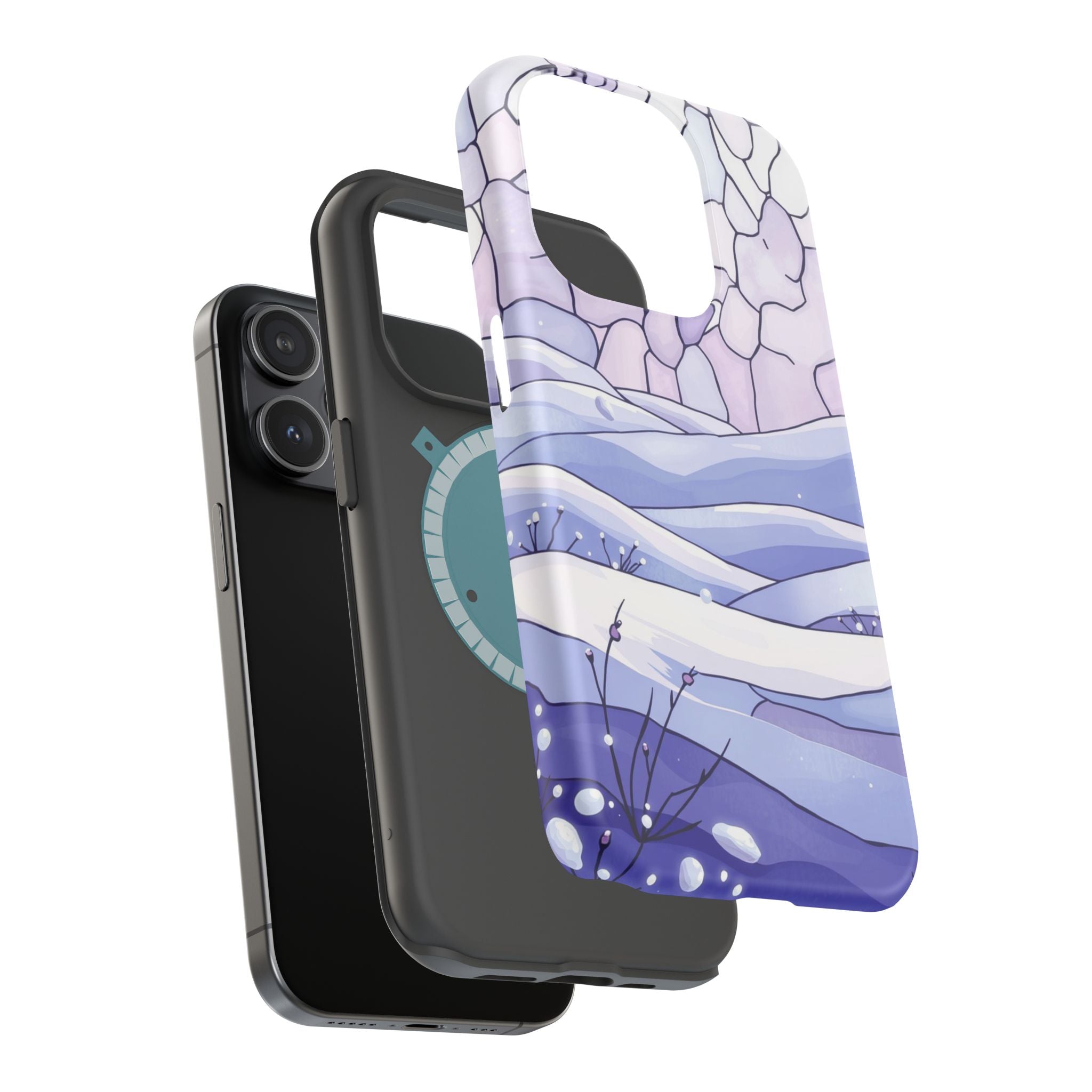 iPhone Snow Field Electric Art 11 Bold Modern Everyday Snap Case · iPhone Case