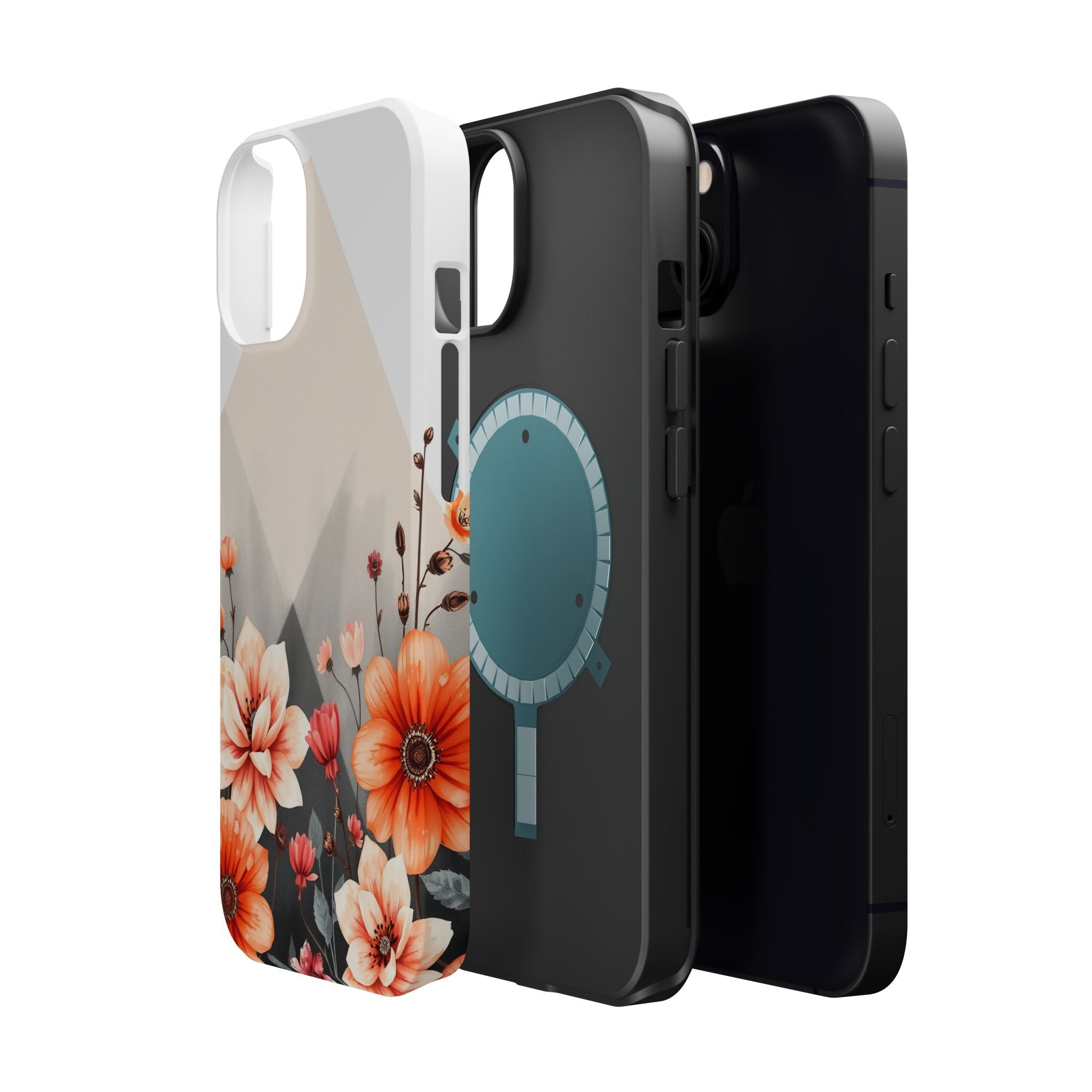 iPhone Floral Geometric Vibrant Design Slim Snap Case · iPhone Case