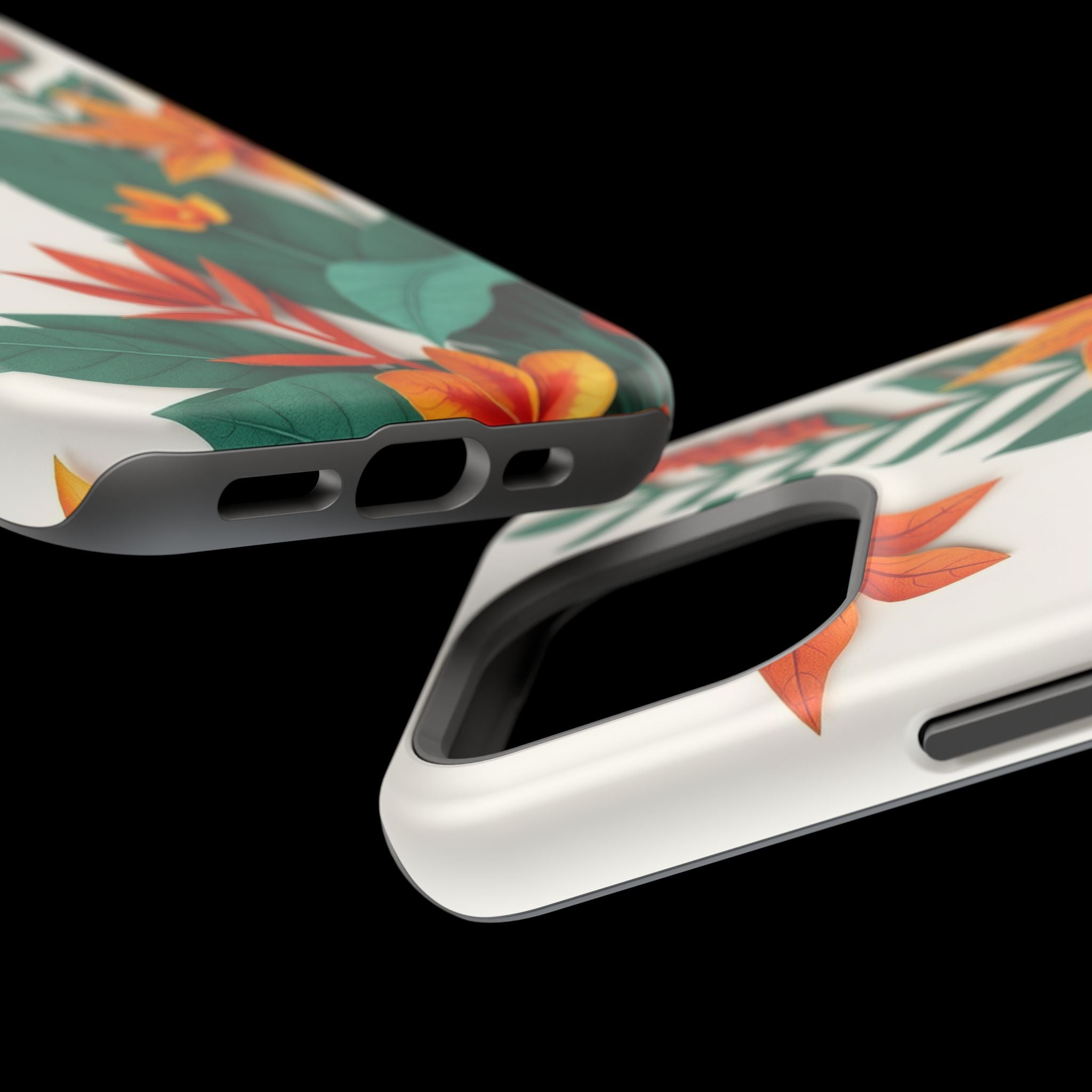 iPhone Jungle Floral Paper Cut Art Bold Modern Everyday Snap Case · iPhone Case