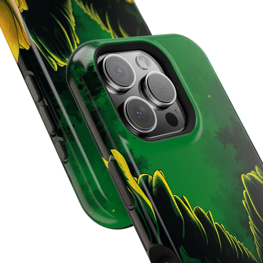 iPhone Tulip Row Emerald Green And Gold Slim Snap Case · iPhone Case