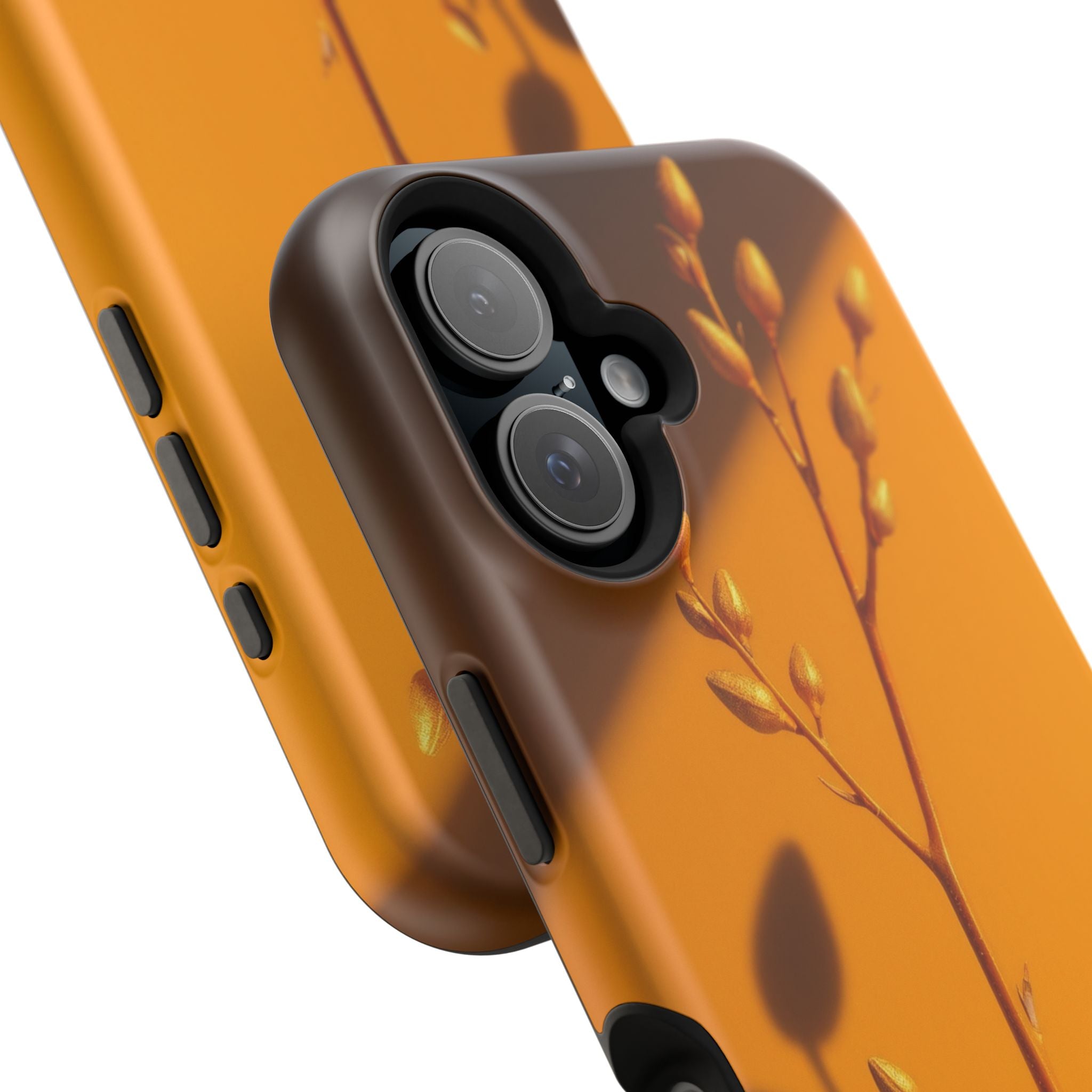 iPhone Mustard And Rust Minimalist Stem Slim Everyday iPhone Designer · iPhone C