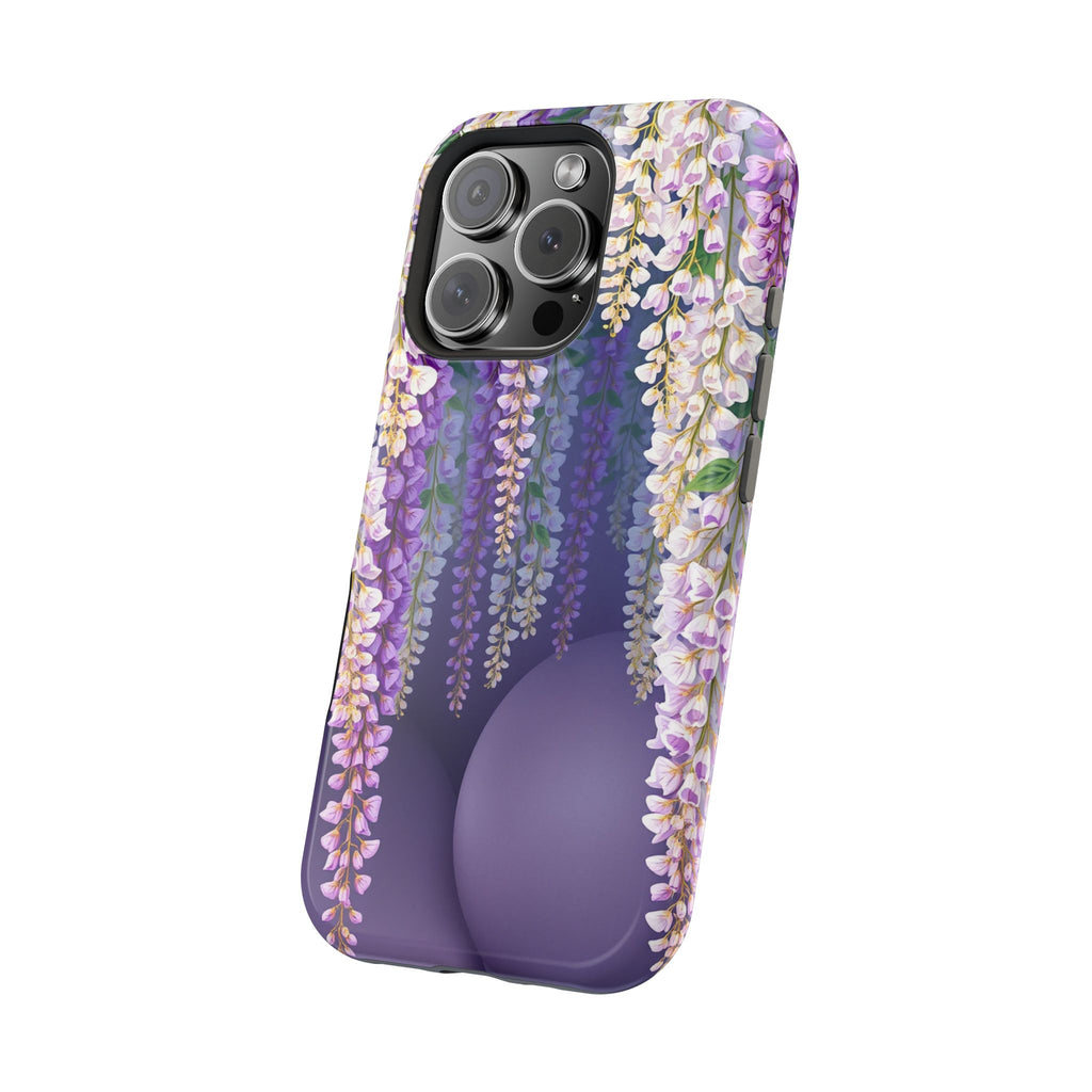 iPhone Mint And Blush Wisteria Cascade Slim Everyday Designer Case · iPhone Case