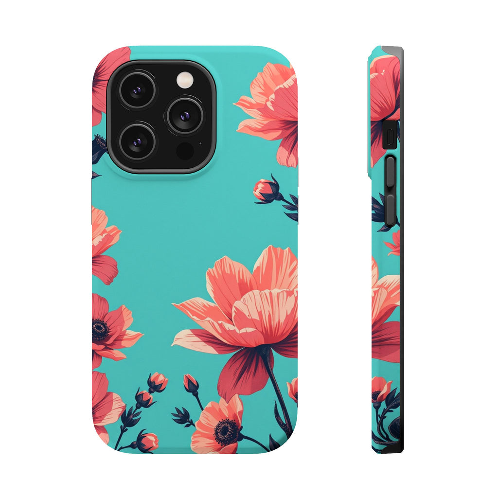 iPhone Floral Ink Wash Electric Art Slim Everyday Designer Case · iPhone Case