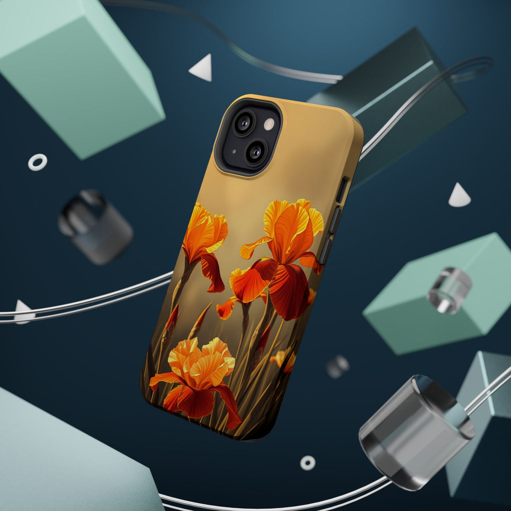 iPhone Iris Garden Gold Foil Luxury Slim Everyday Designer Case · iPhone Case