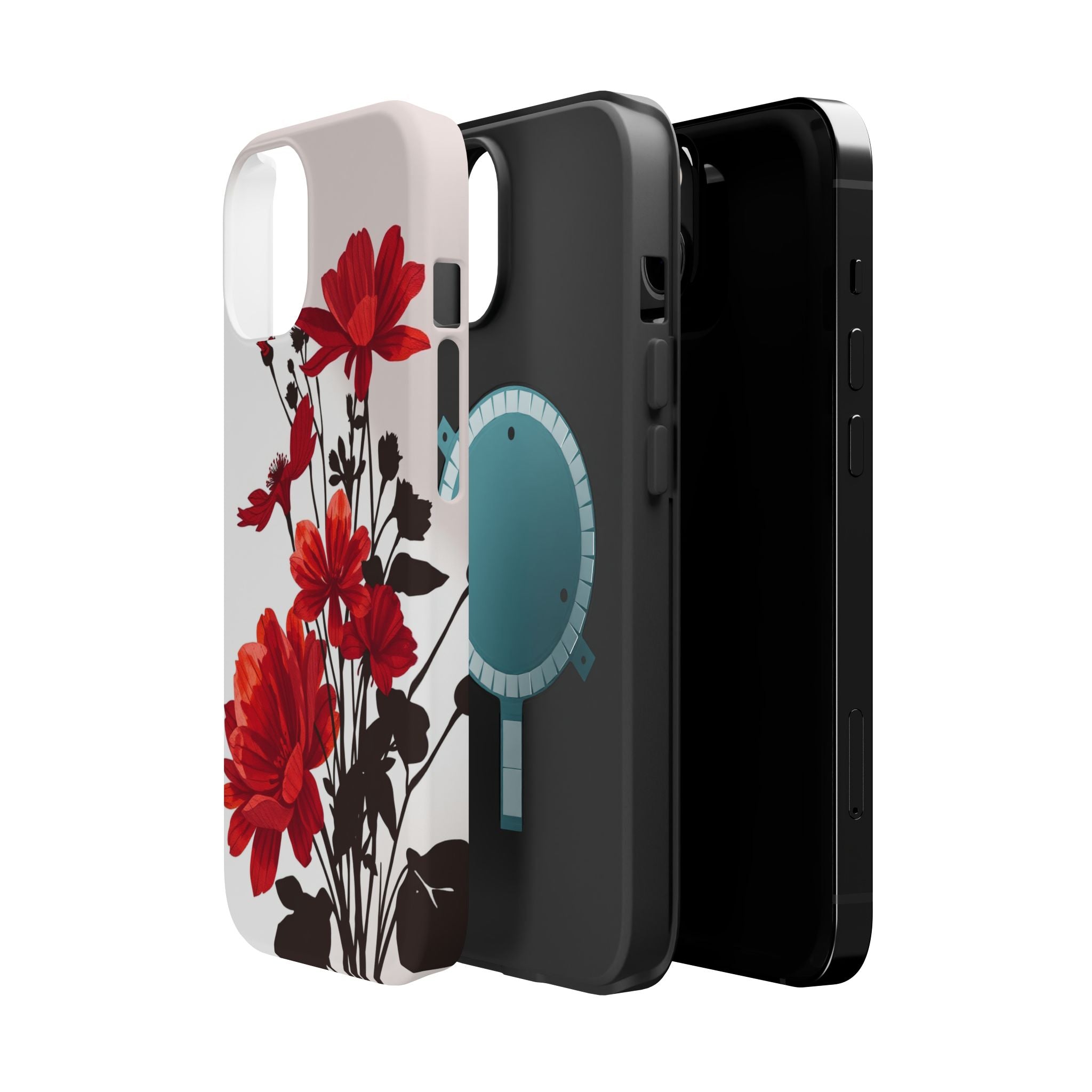 iPhone Floral Silhouette Cinematic Art Slim Snap Case · iPhone Case