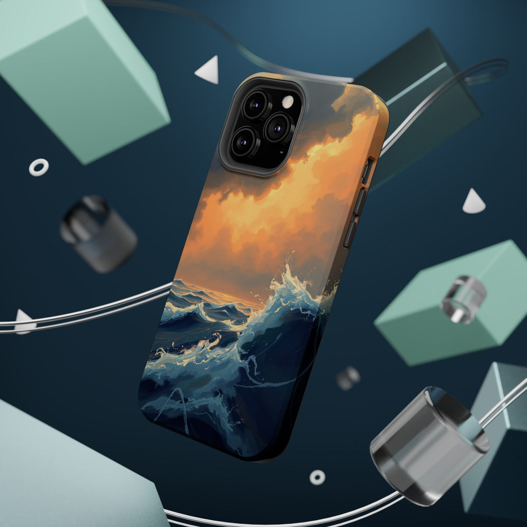 iPhone Sunset Amber And Peach Storm at Sea Slim iPhone Everyday · iPhone Case