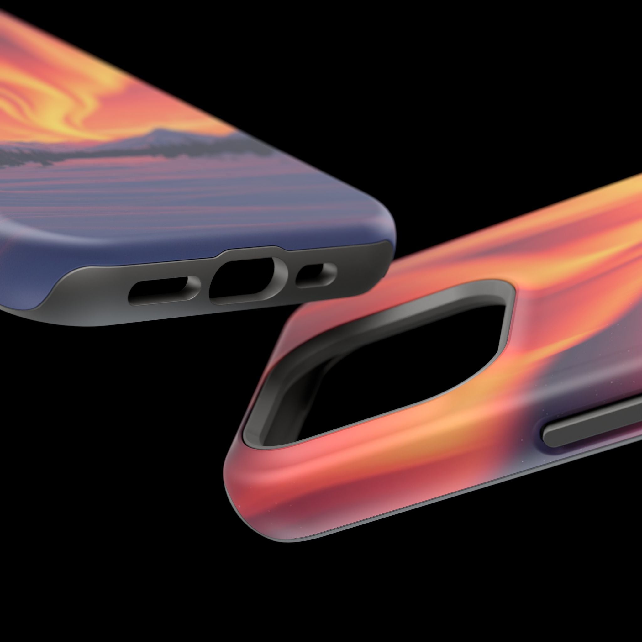 iPhone Sunset Amber And Peach Northern Lights Slim iPhone Everyday · iPhone Case