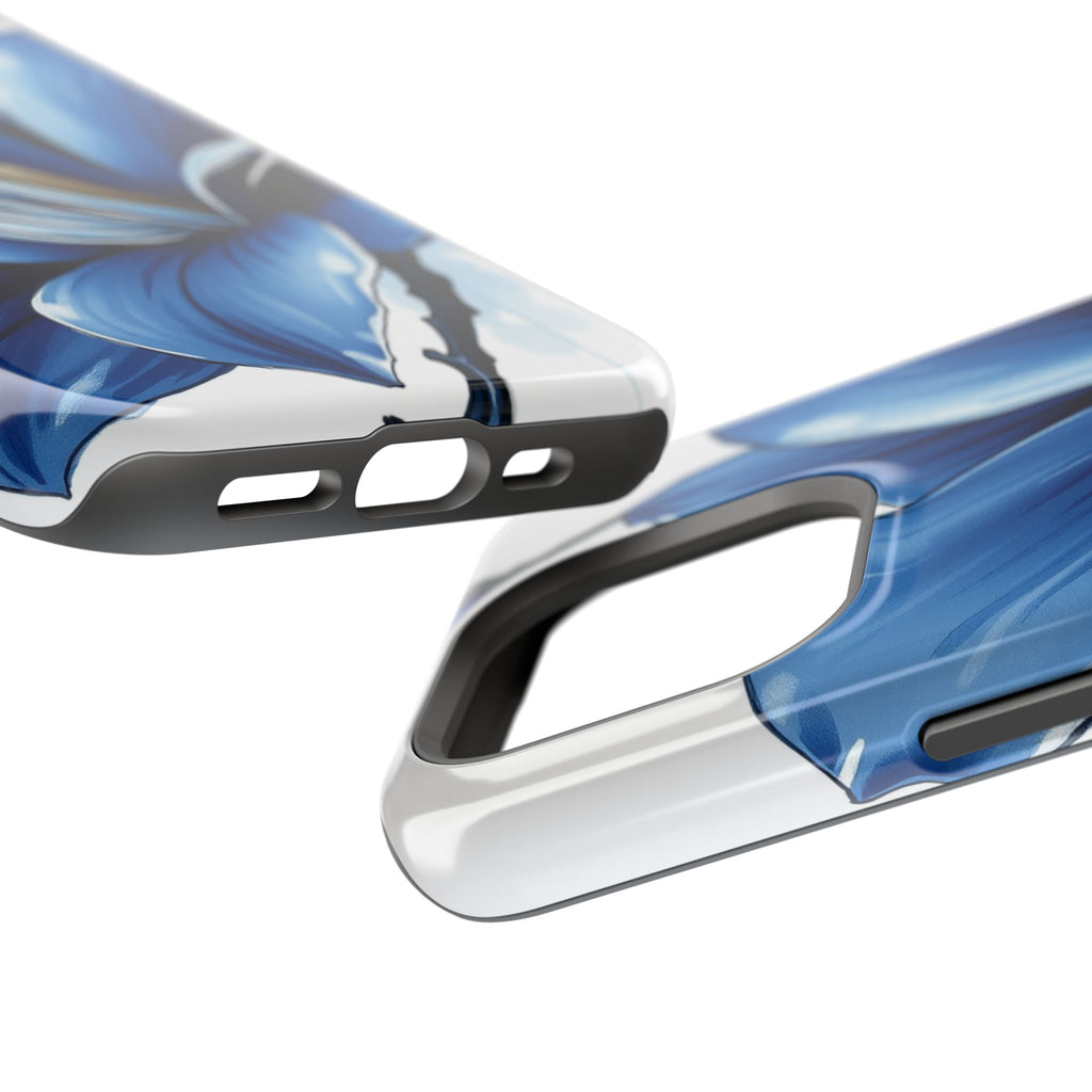 iPhone Midnight Blue And Silver Magnolia Dream Soft iPhone Finish · iPhone Case