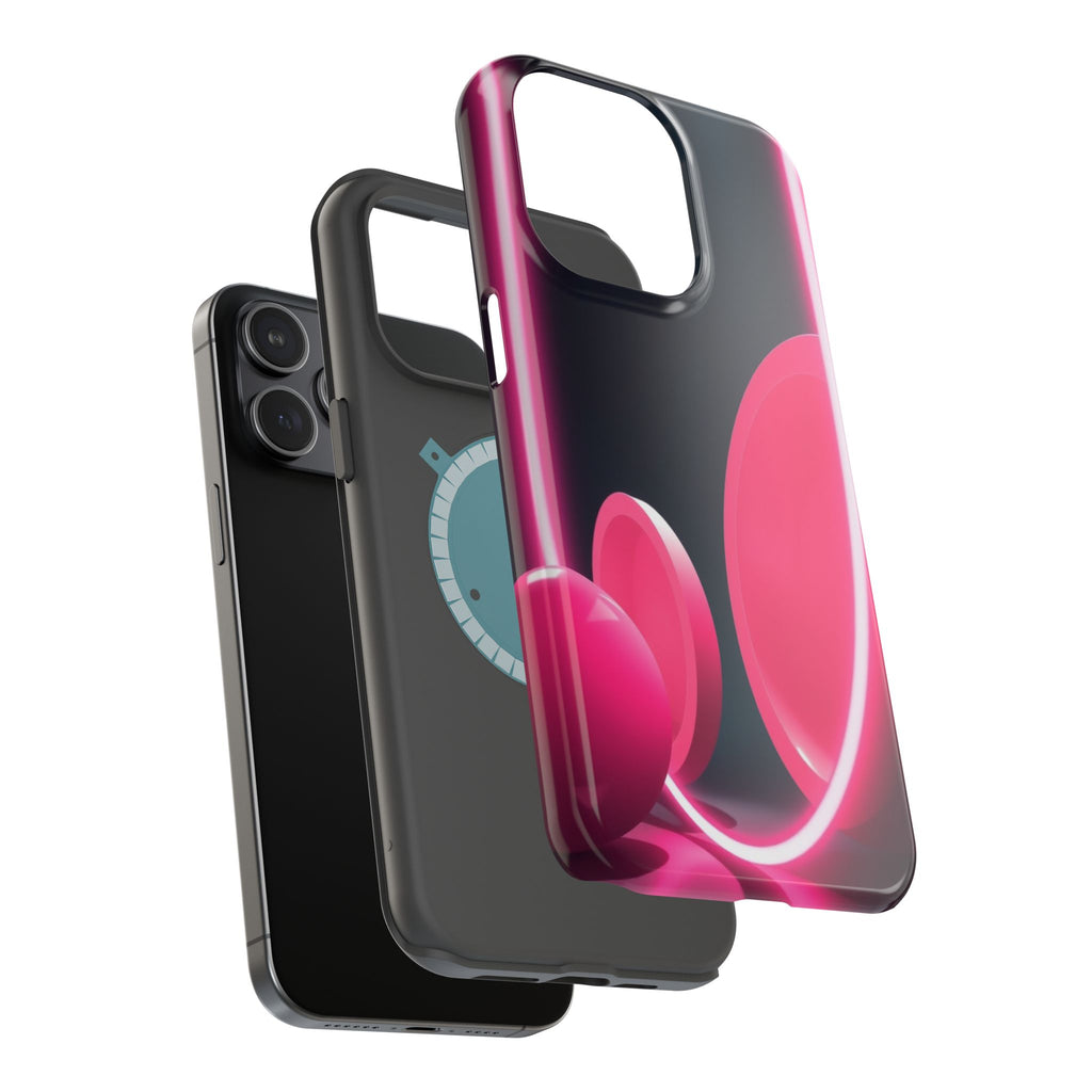 iPhone 1960s Mod Circles Neon Cyberpunk Slim Everyday Designer Case · iPhone Cas