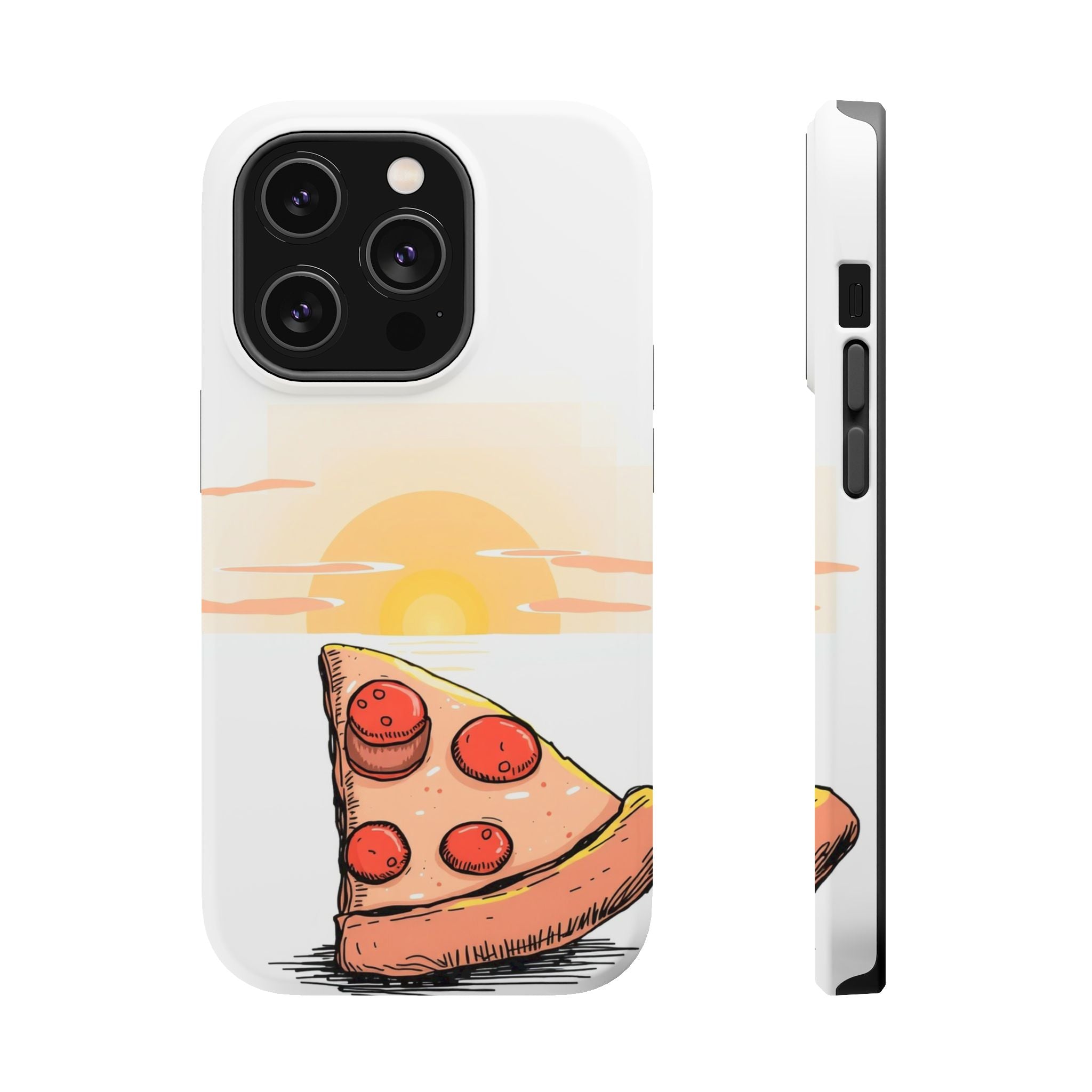 iPhone Earthy Pizza Slice Sunset Design Slim Everyday Designer Case · iPhone Cas