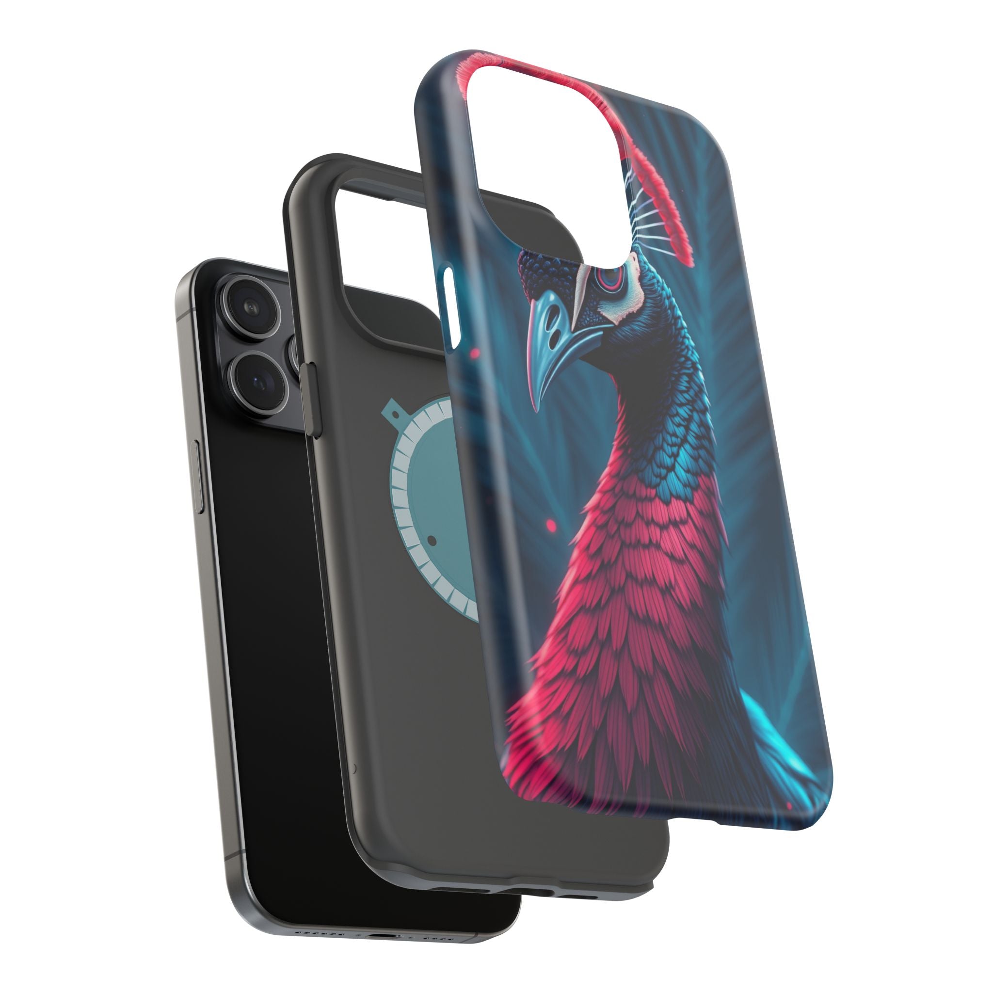 iPhone Nouveau Peacock Electric Art Slim Everyday Designer Case · iPhone Case