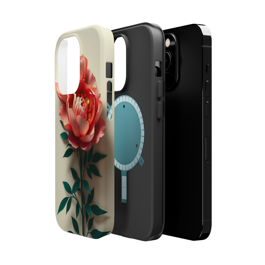 iPhone Emerald Green And Gold Peony Bouquet Slim iPhone Everyday · iPhone Case