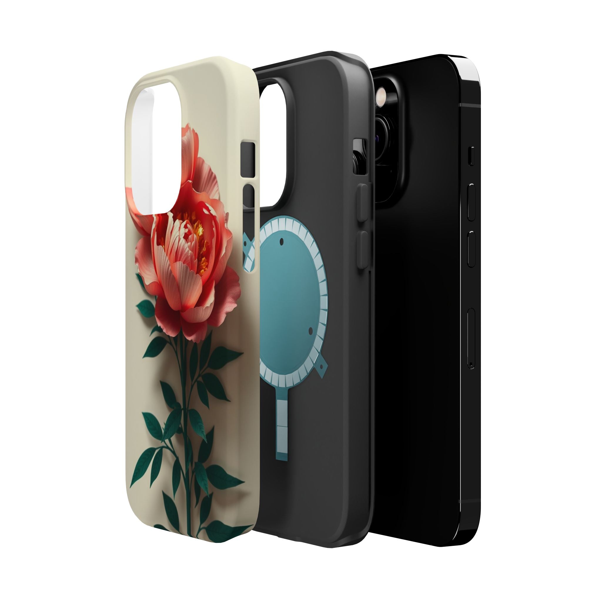 iPhone Emerald Green And Gold Peony Bouquet Slim iPhone Everyday · iPhone Case