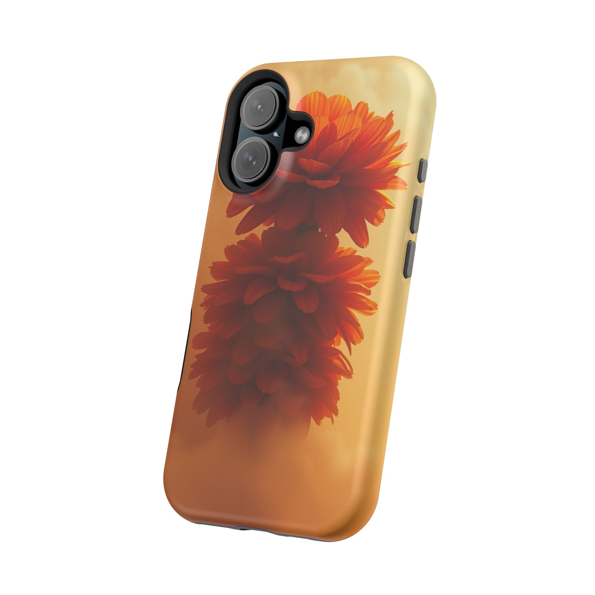 iPhone Ranunculus Stack 3D Digital Bold Modern Everyday Snap Case · iPhone Case