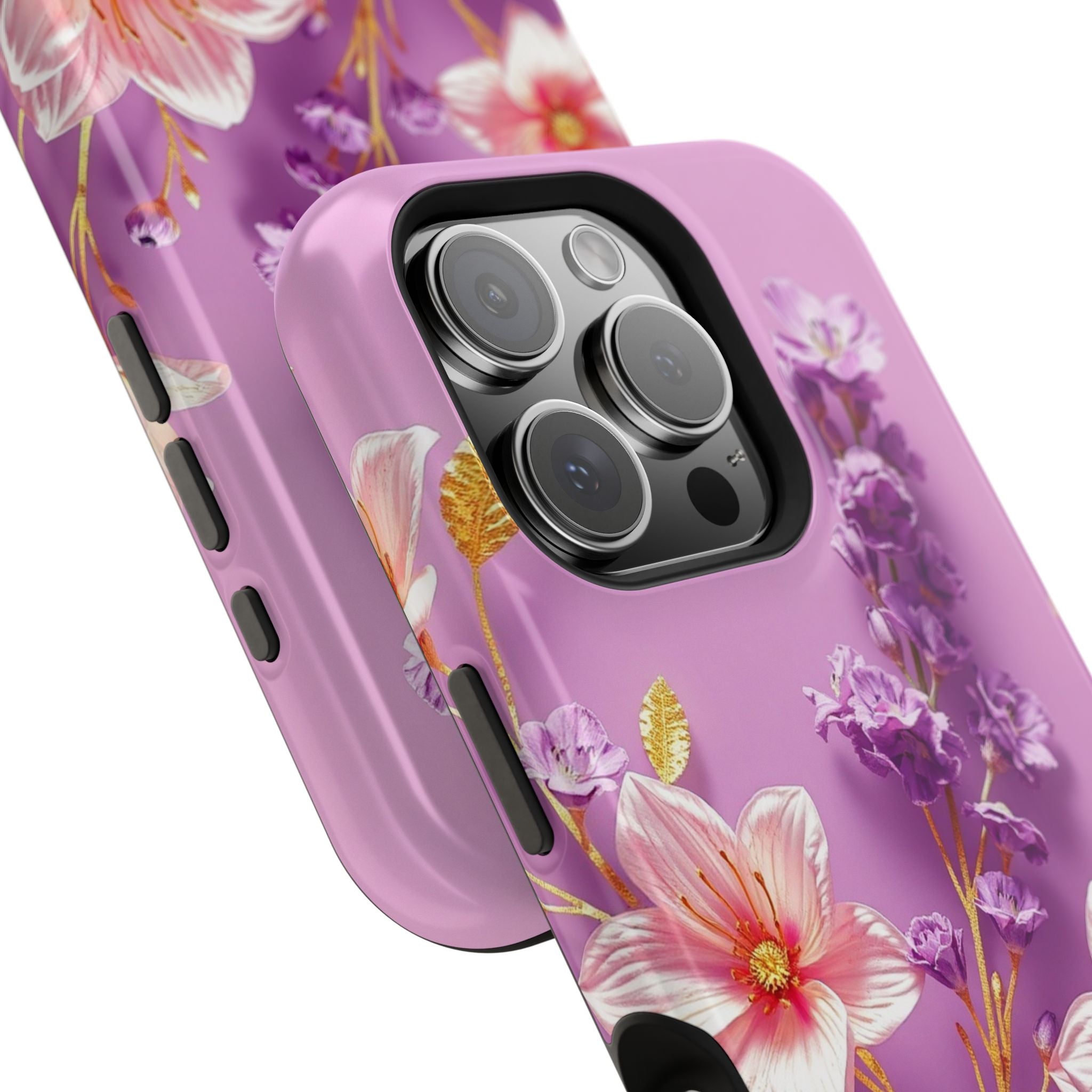 iPhone Radiant Floral Gold Foil Design Slim Everyday Designer Case · iPhone Case