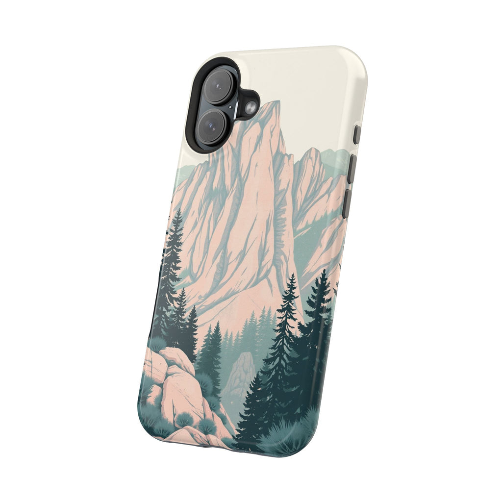iPhone Serene Pine Ridge Design 15 Bold Modern Everyday Snap Case · iPhone Case