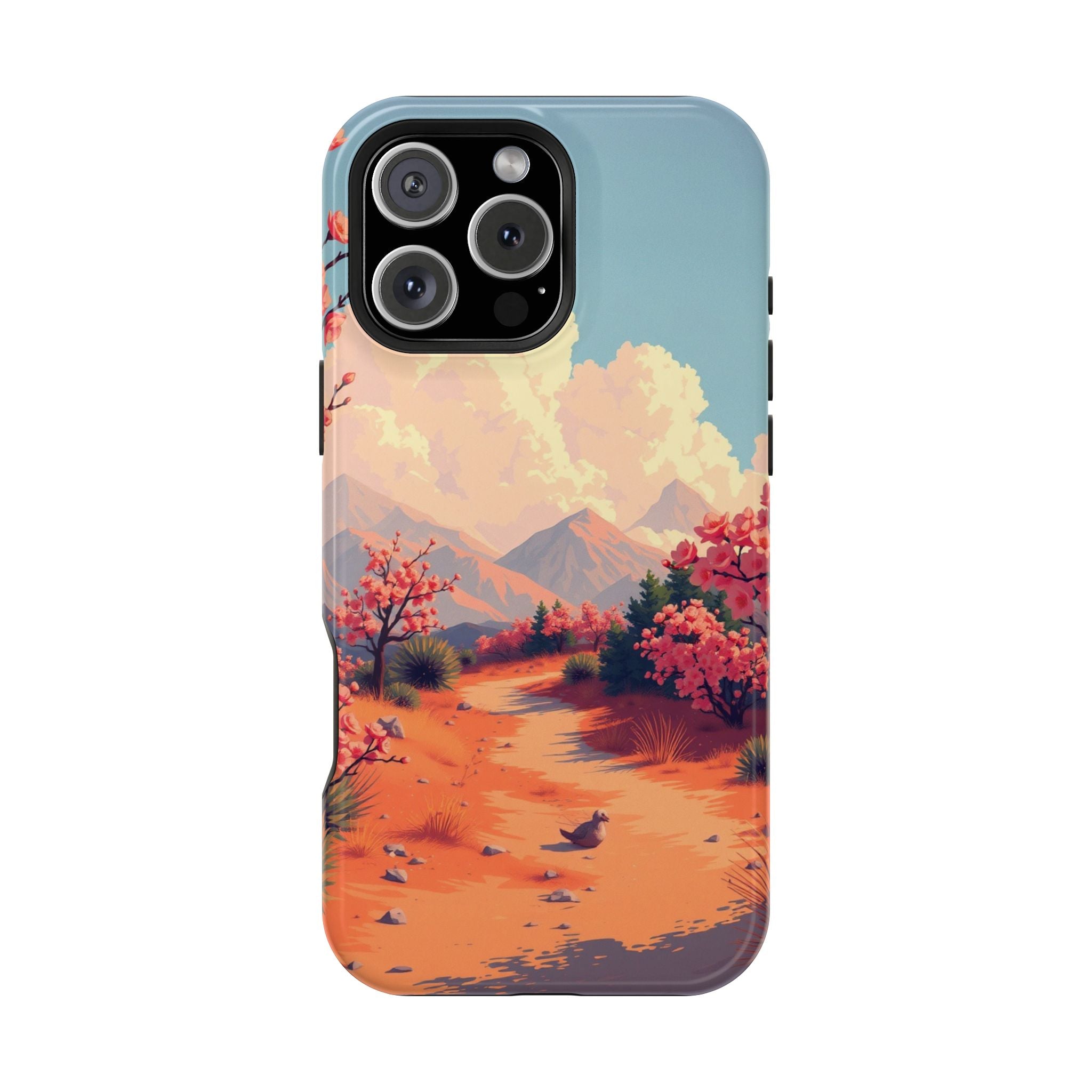 iPhone Burnt Orange And Sand Blossom Trail Slim iPhone Everyday · iPhone Case