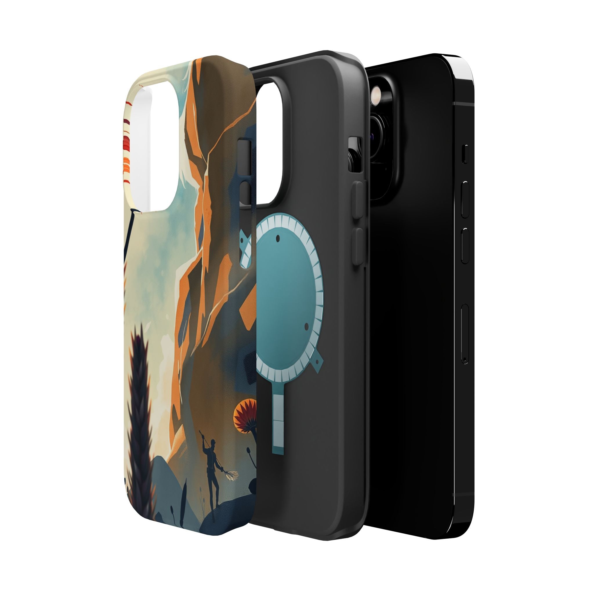 iPhone Bud Burst Vibrant Watercolor Artistic Everyday Cas Slim Snap Case · iPhon